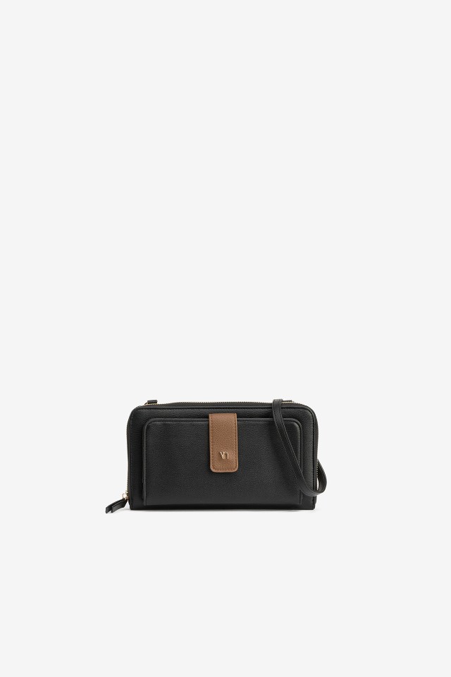 Black Wallet With Strap