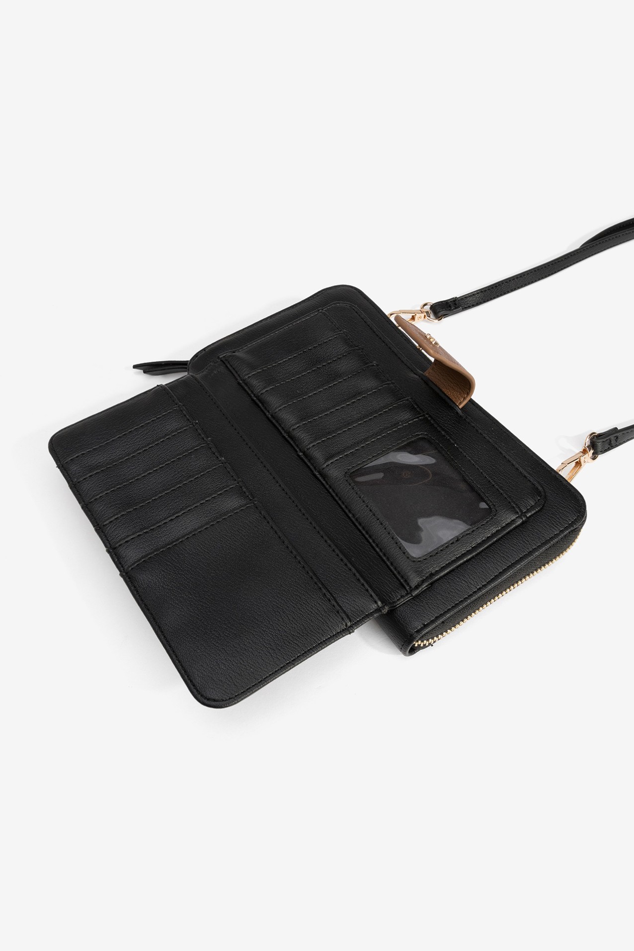 Black Wallet With Strap