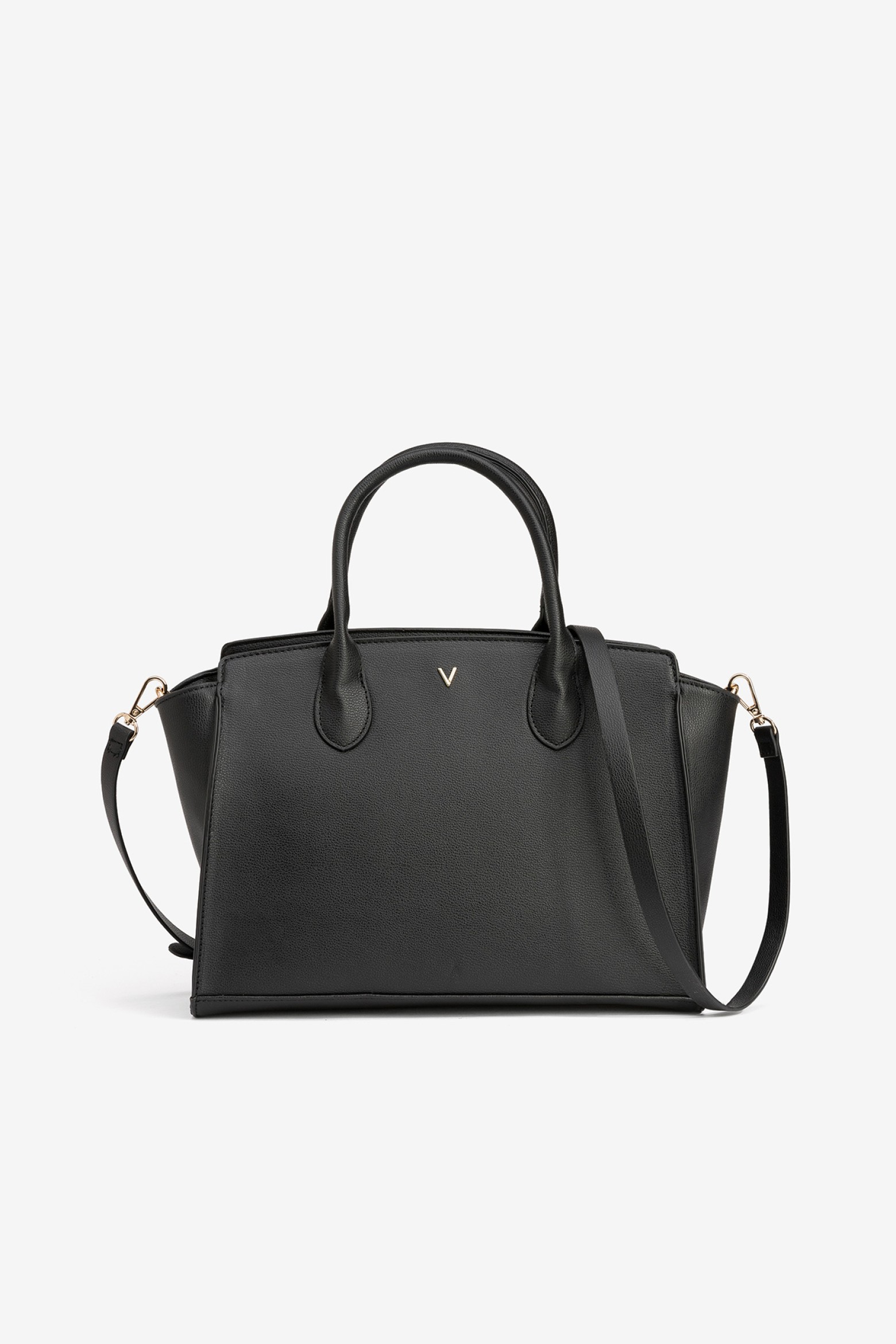 Black Structured Shoulder Bag