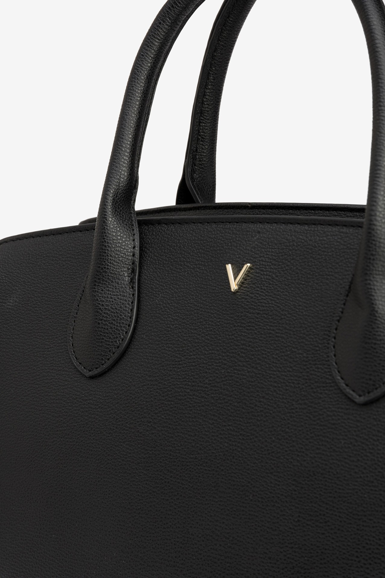Black Structured Shoulder Bag