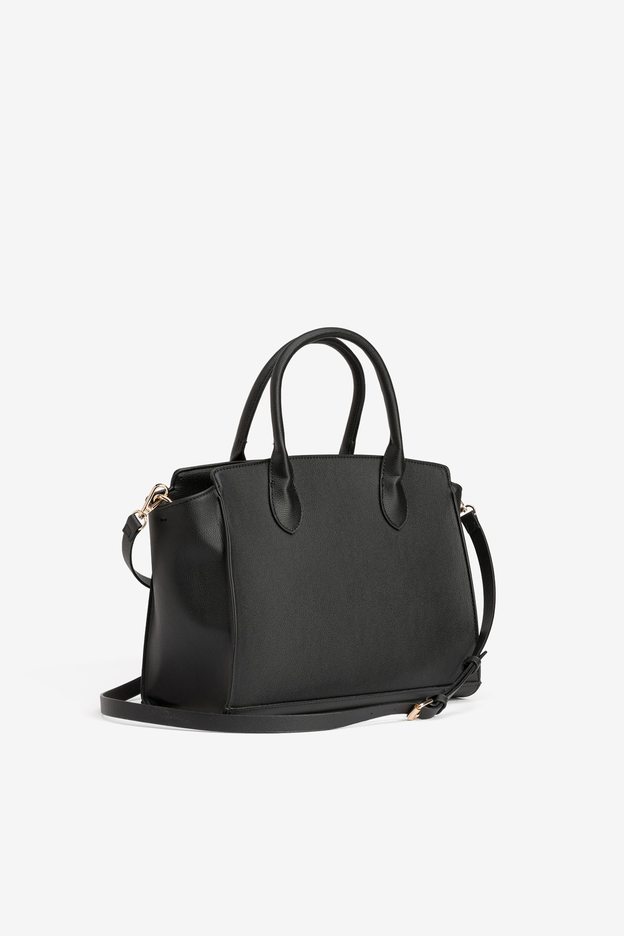 Black Structured Shoulder Bag