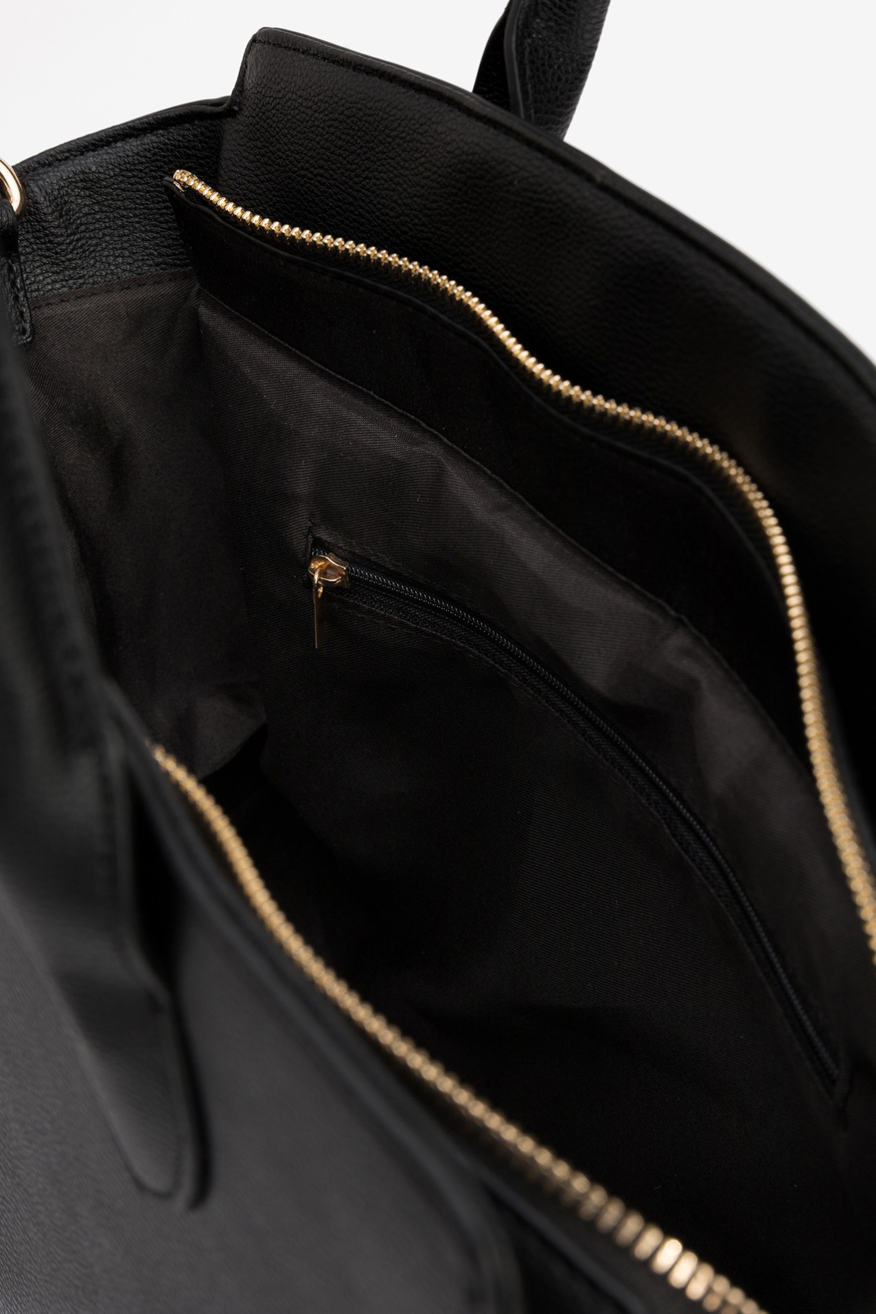 Black Structured Shoulder Bag
