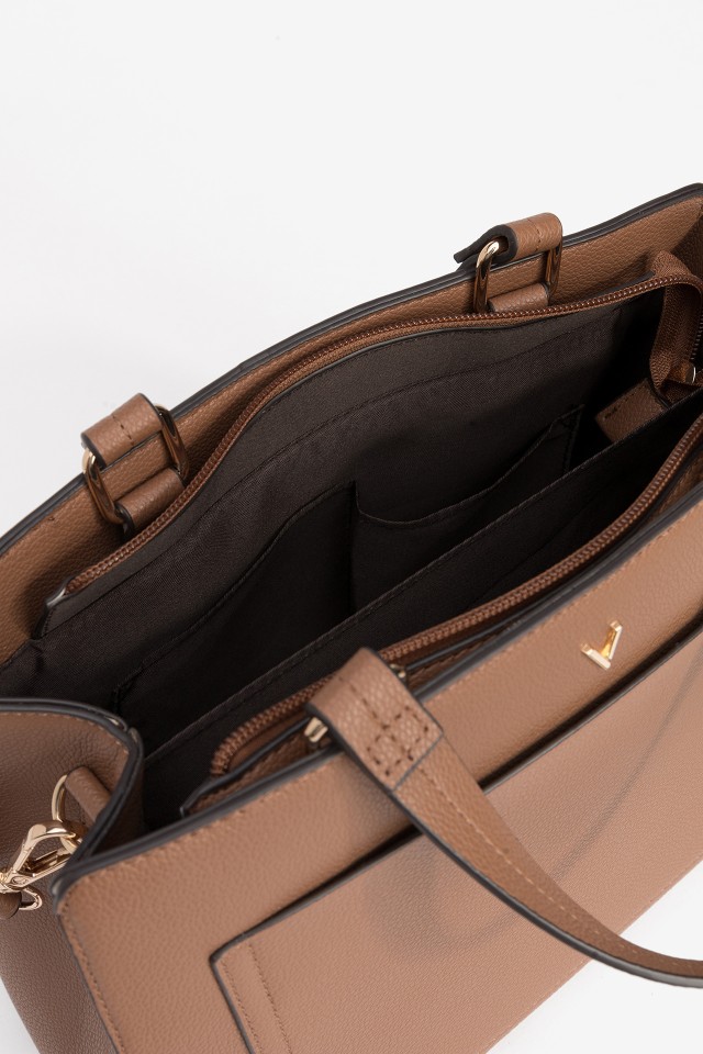 Bolso marrón asa doble Bolso marrón asa doble