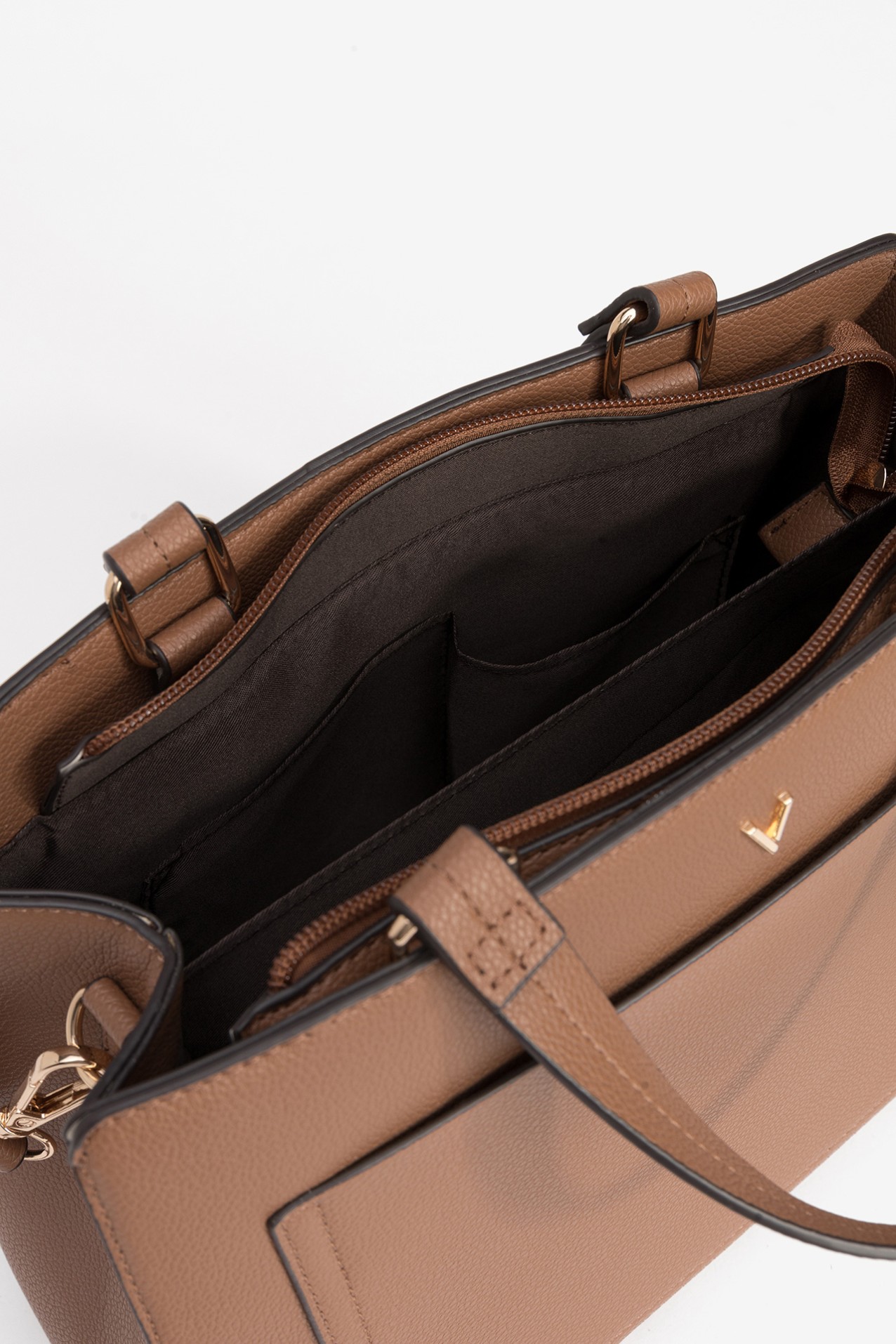 Brown Bag With Gold Details