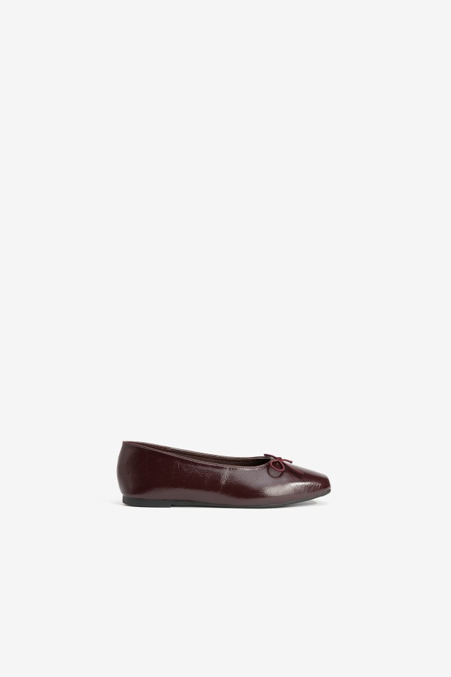 Wine Red Classic Ballerinas
