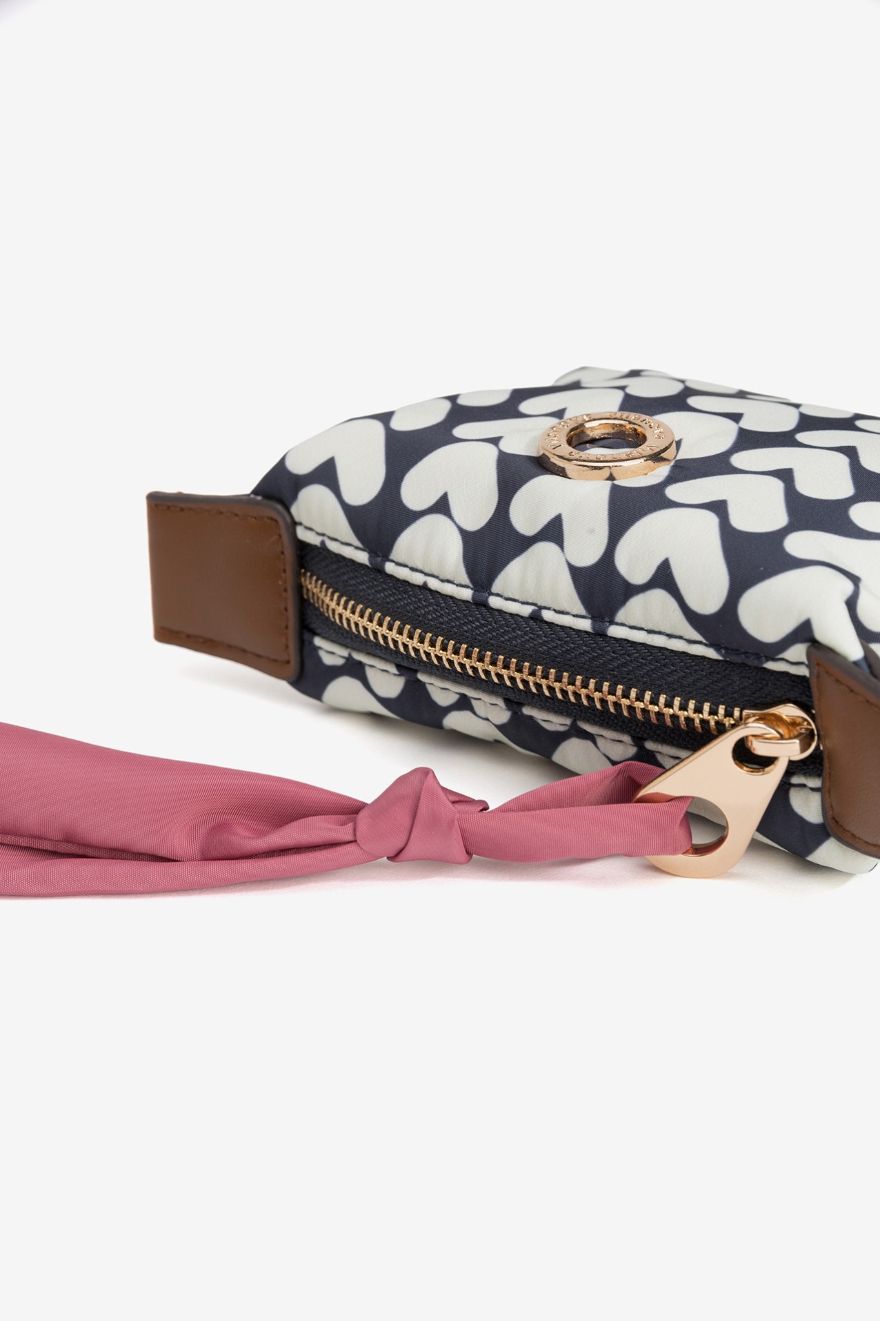 Navy Heart Coin Purse