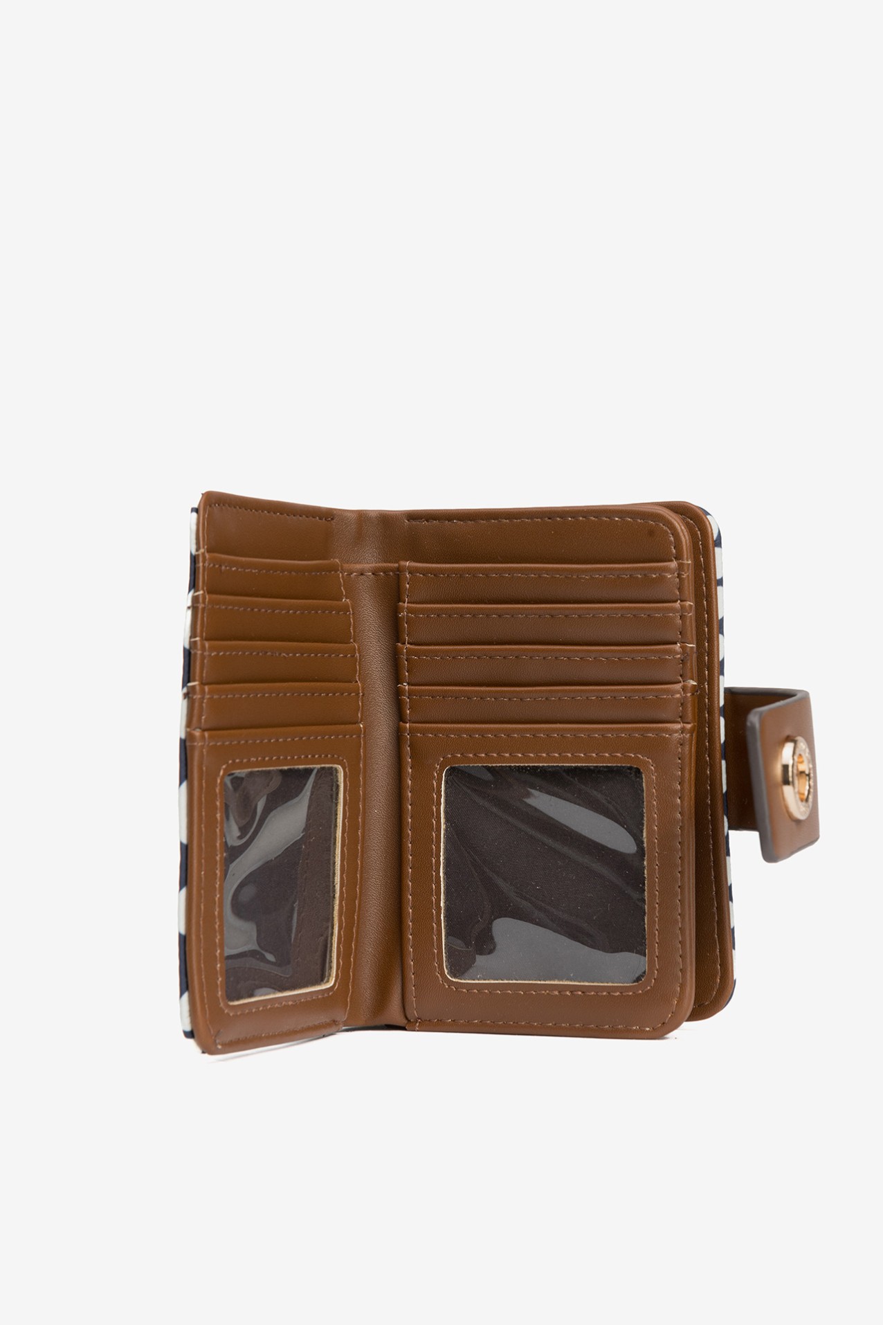 Navy Heart Pattern Wallet