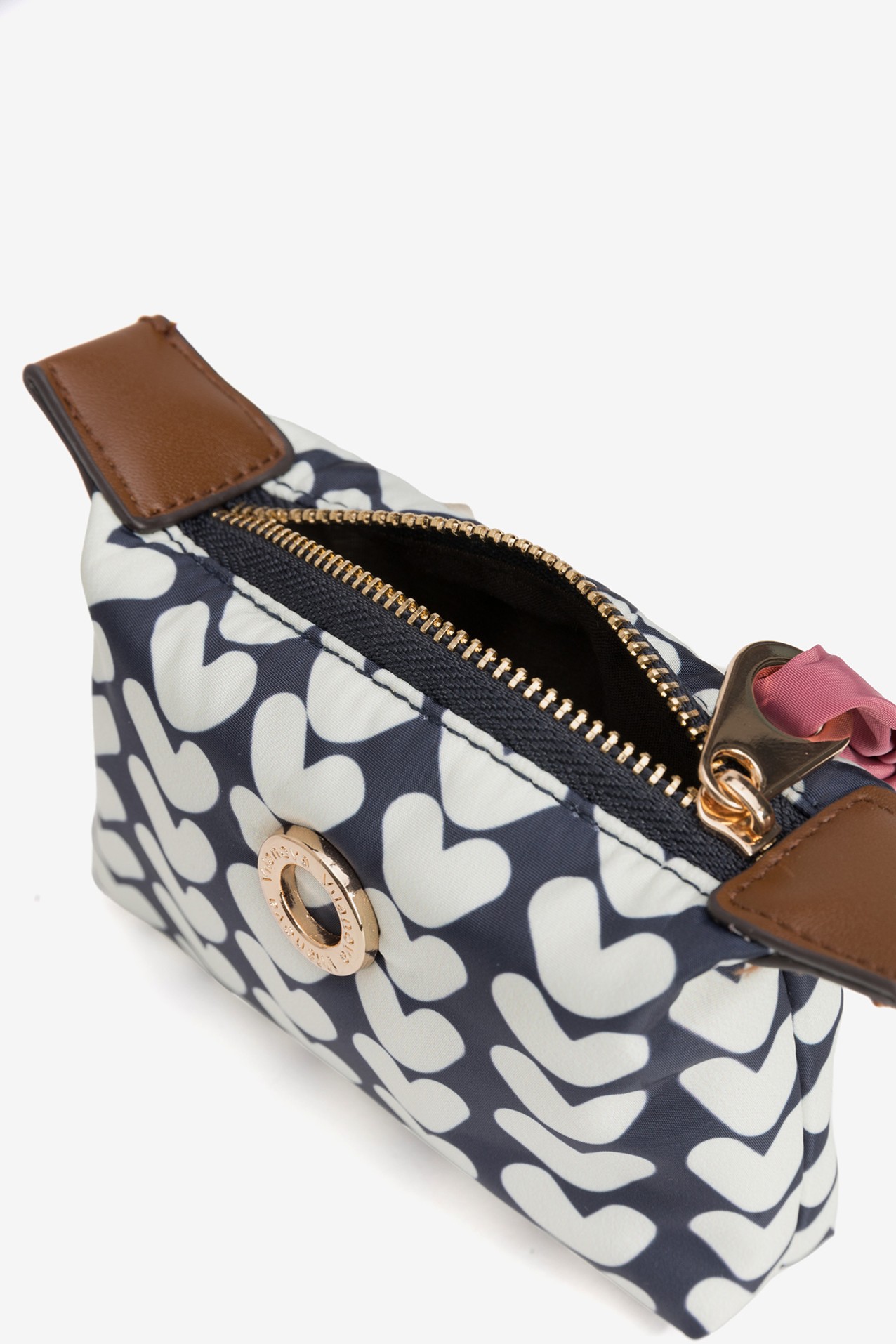 Navy Heart Coin Purse