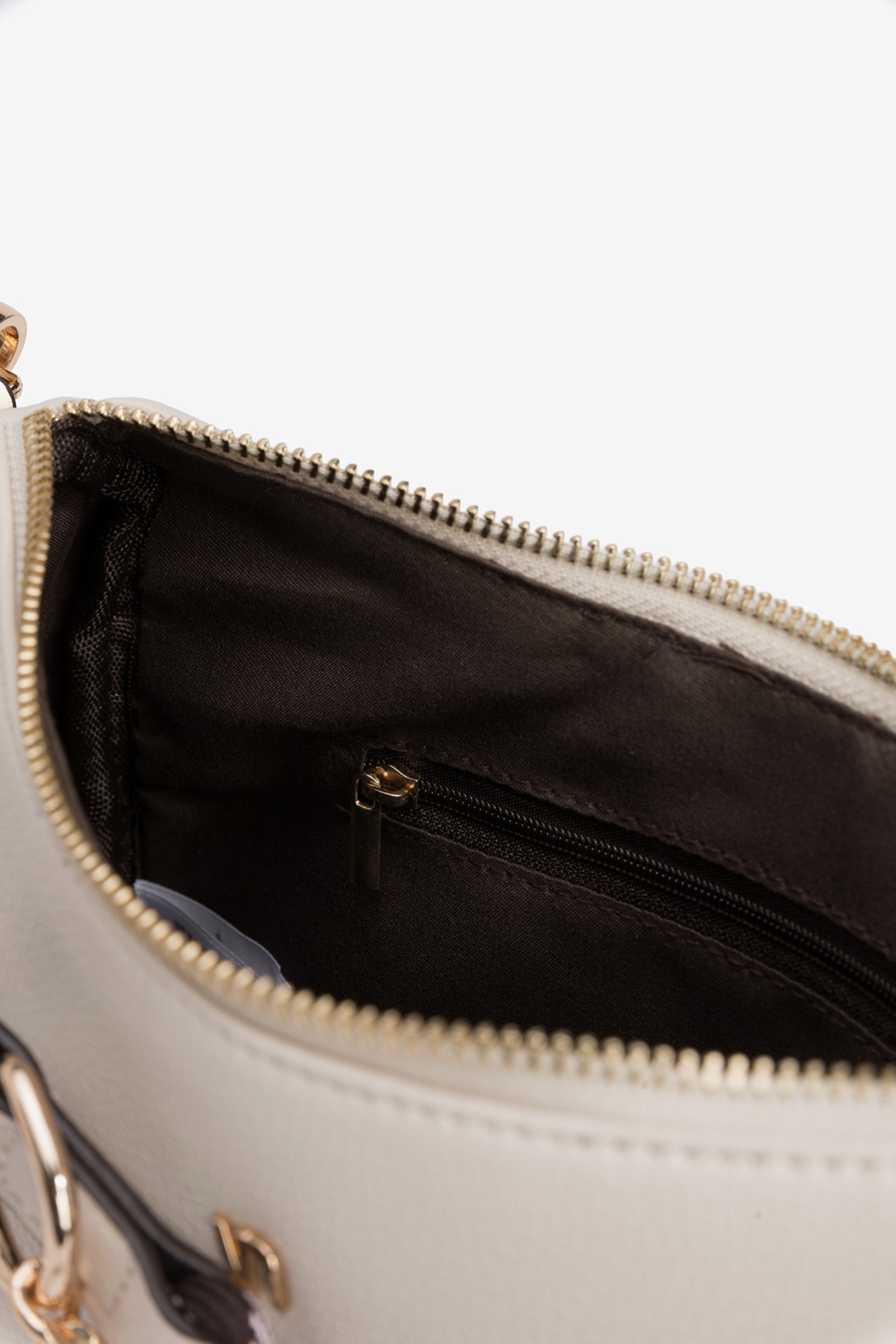 Compact Off-White Shoulder Bag