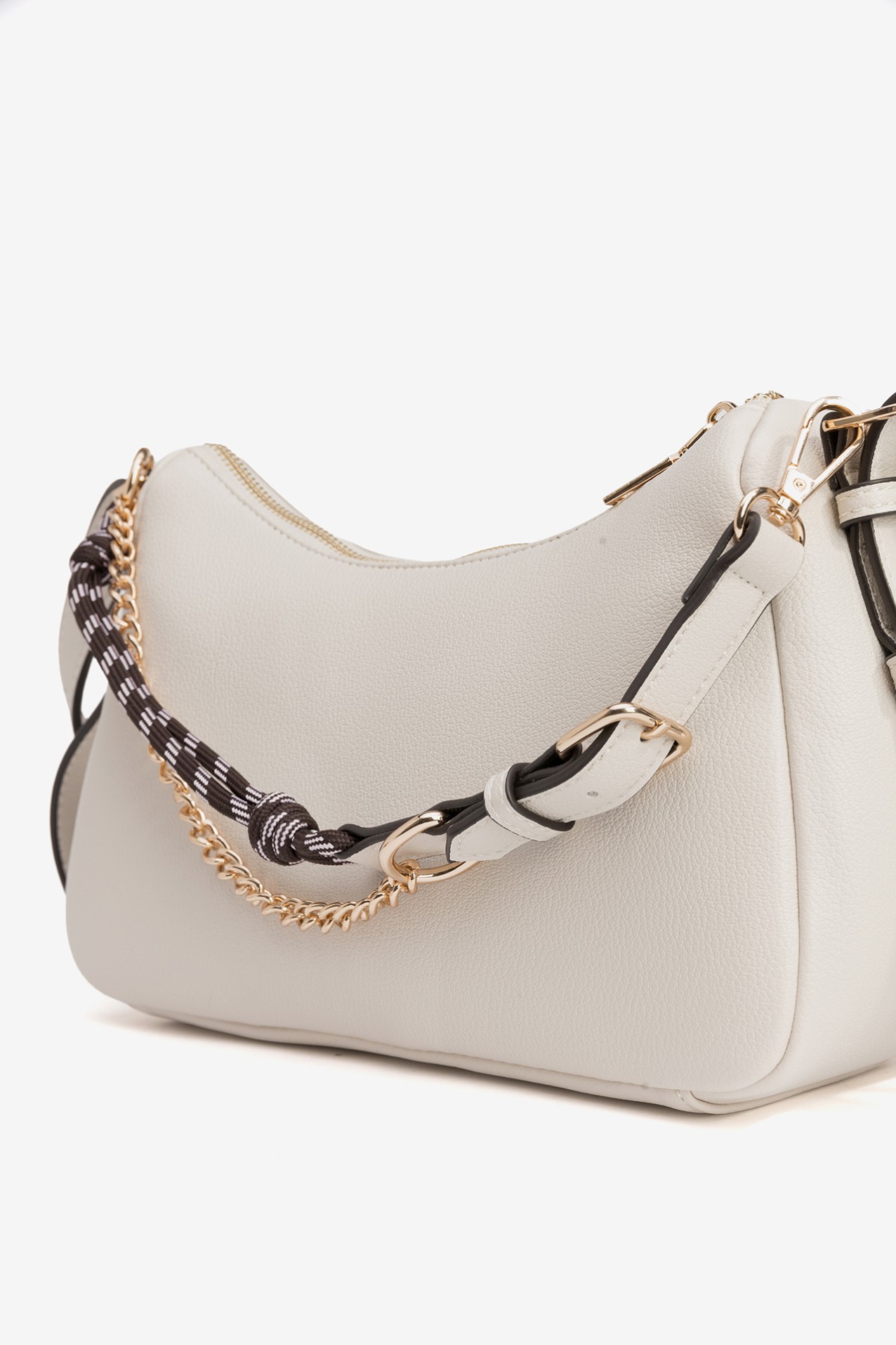 Compact Off-White Shoulder Bag