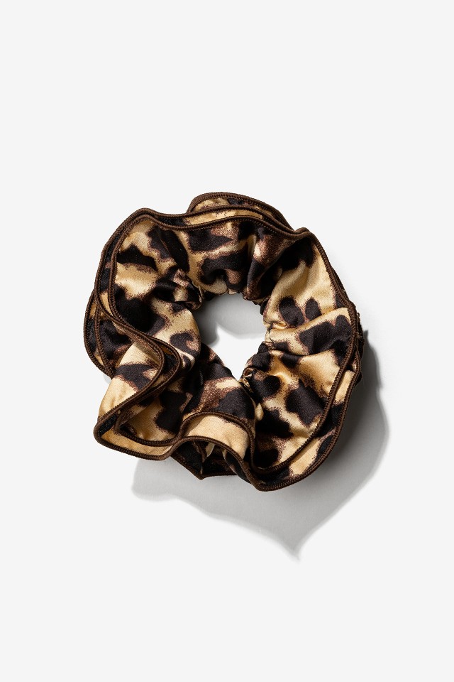 Leopard Print Volume Scrunchie