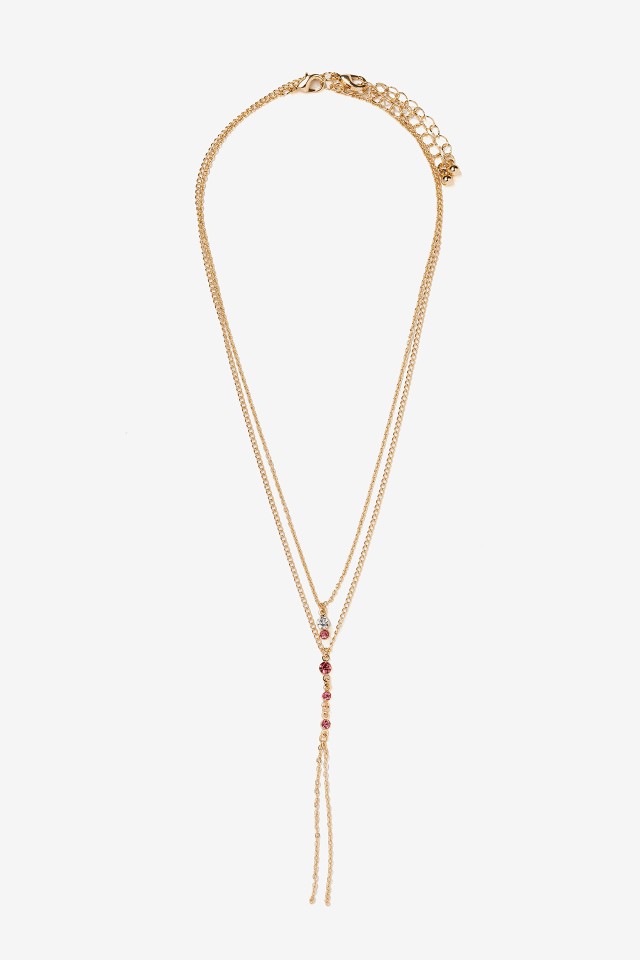 Gold Double Chain Necklace
