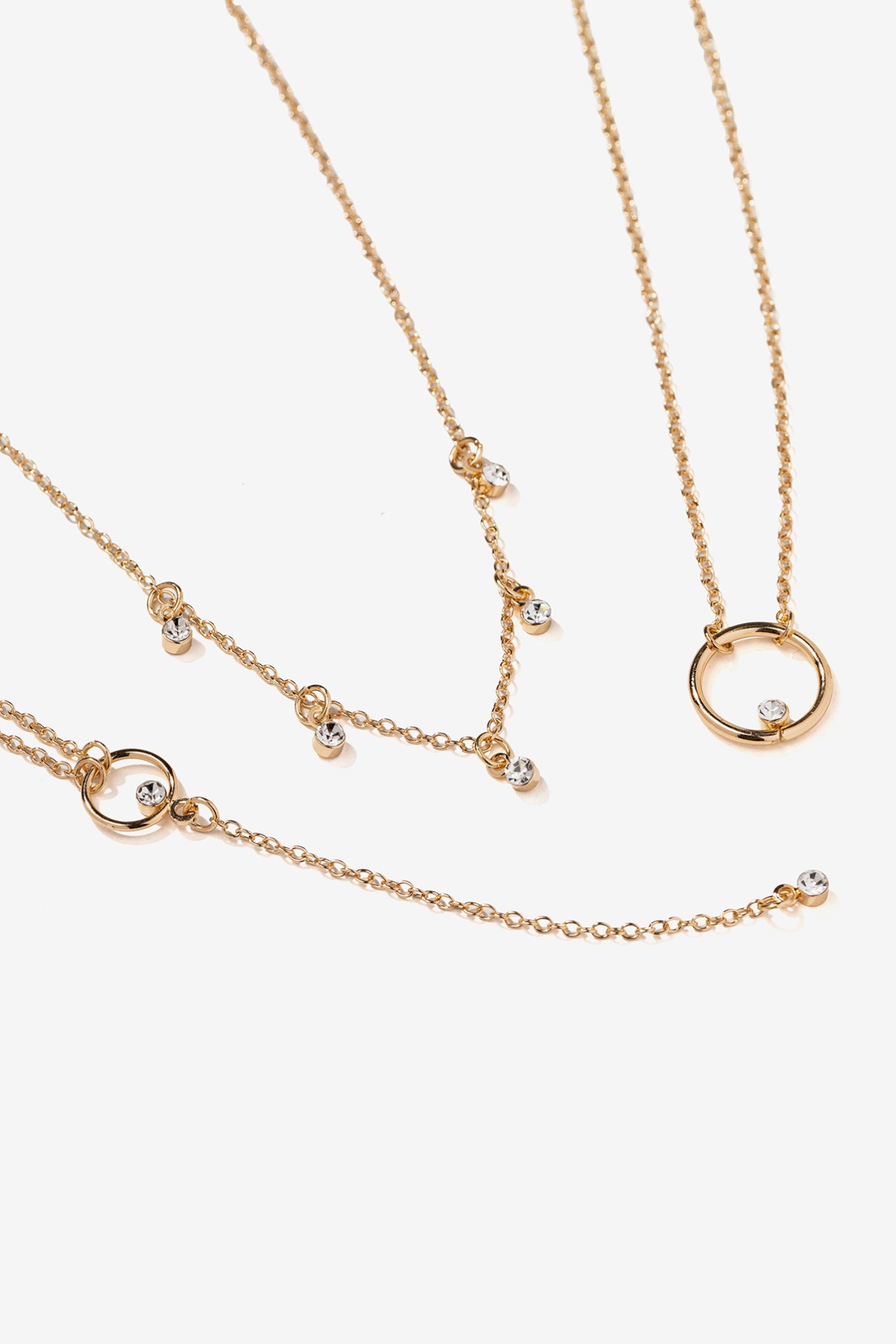 Collar dorado multicapa