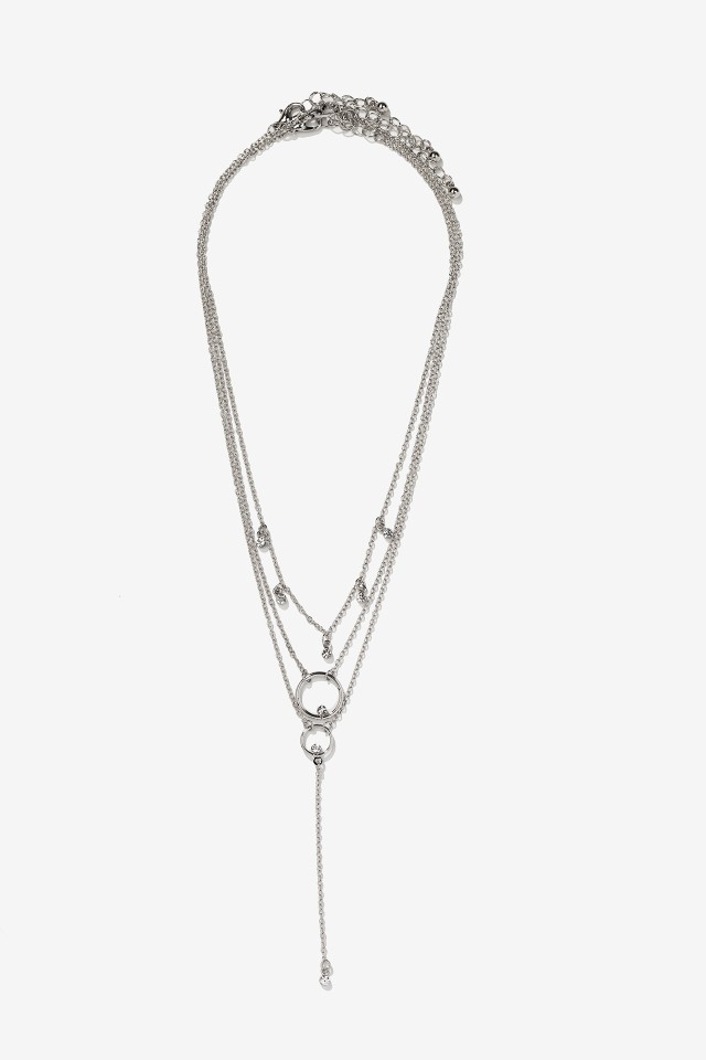 Layered Silver-Tone Necklace