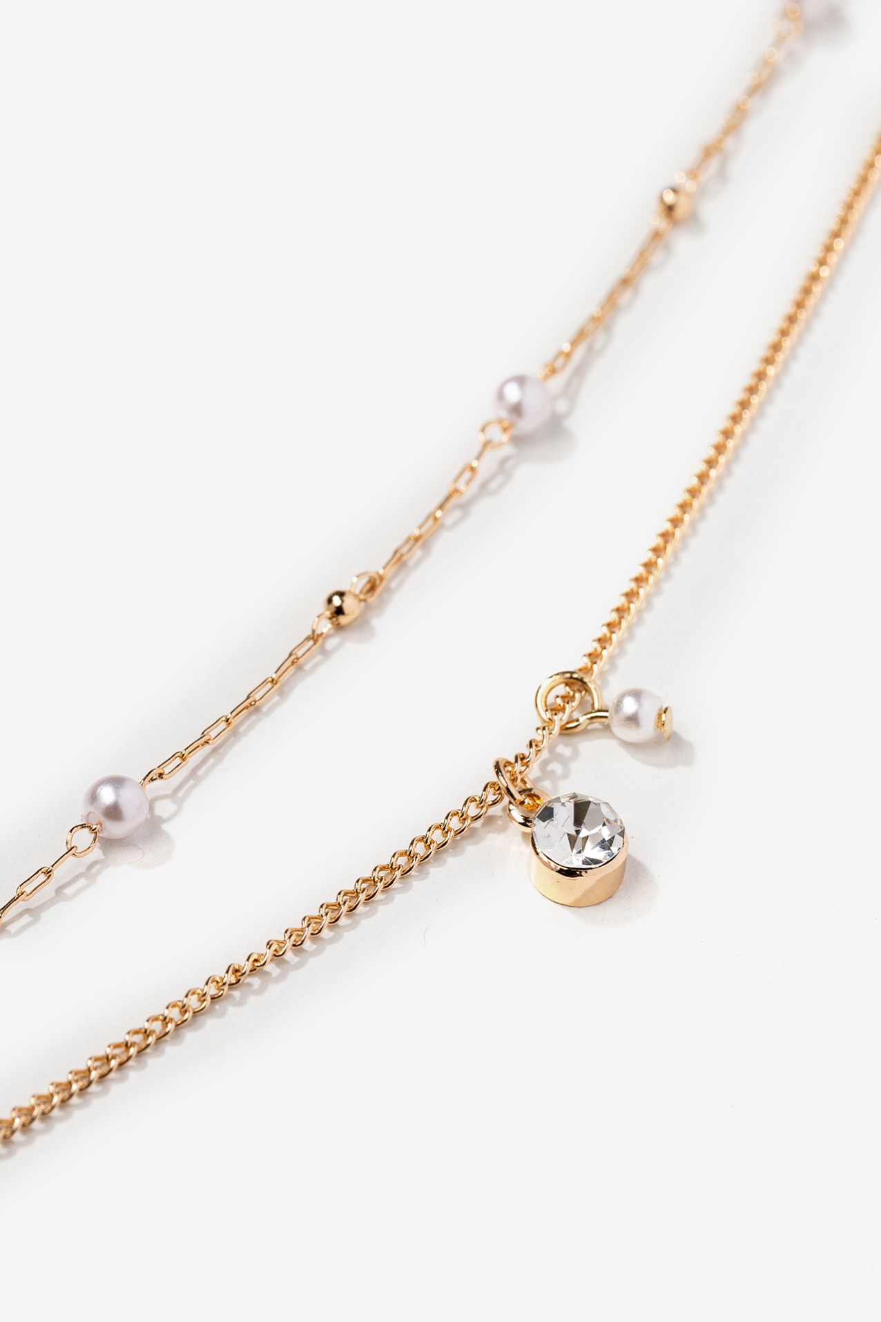Gold Double Chain Necklace