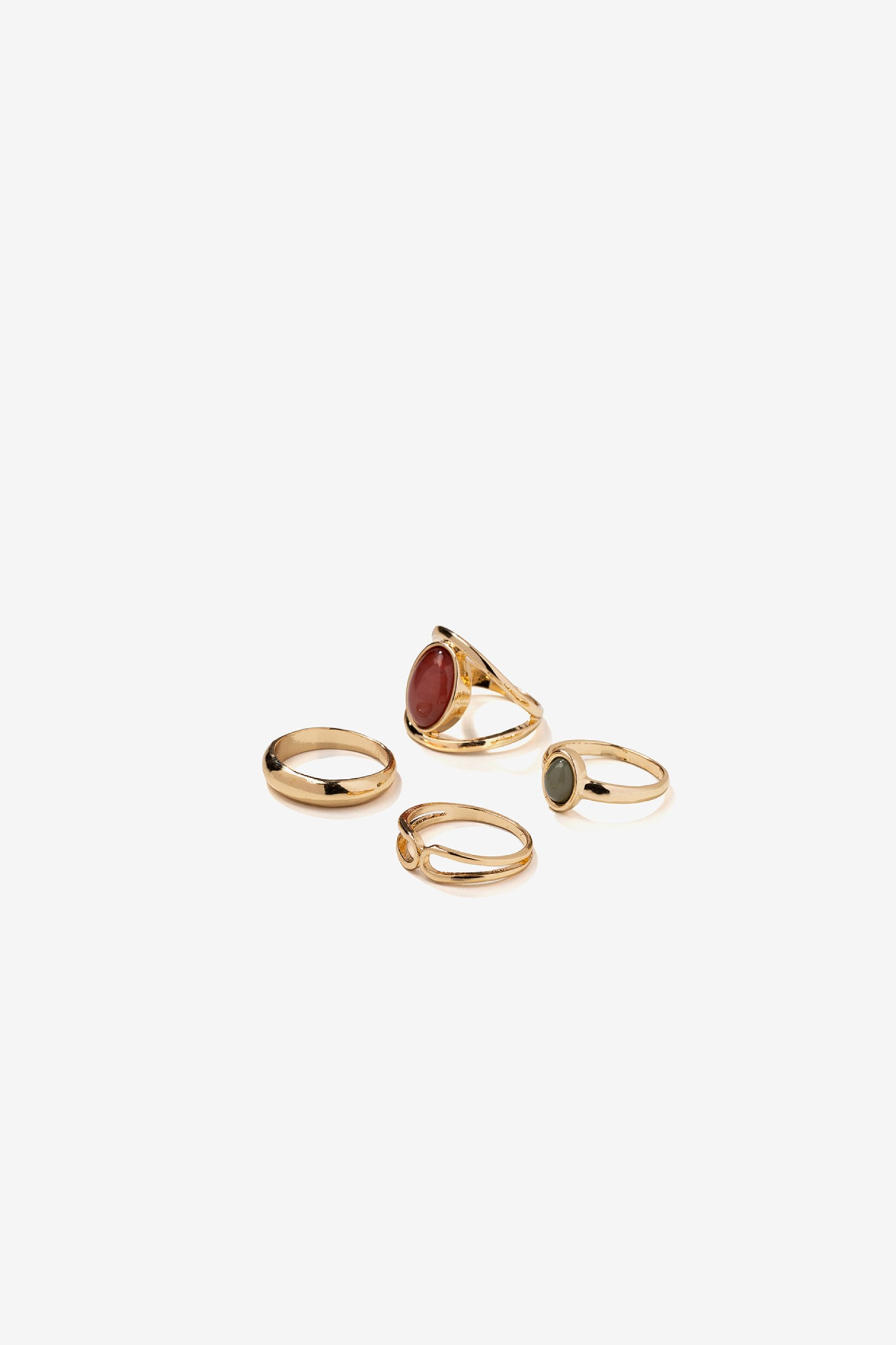 Gold Chunky Ring Set