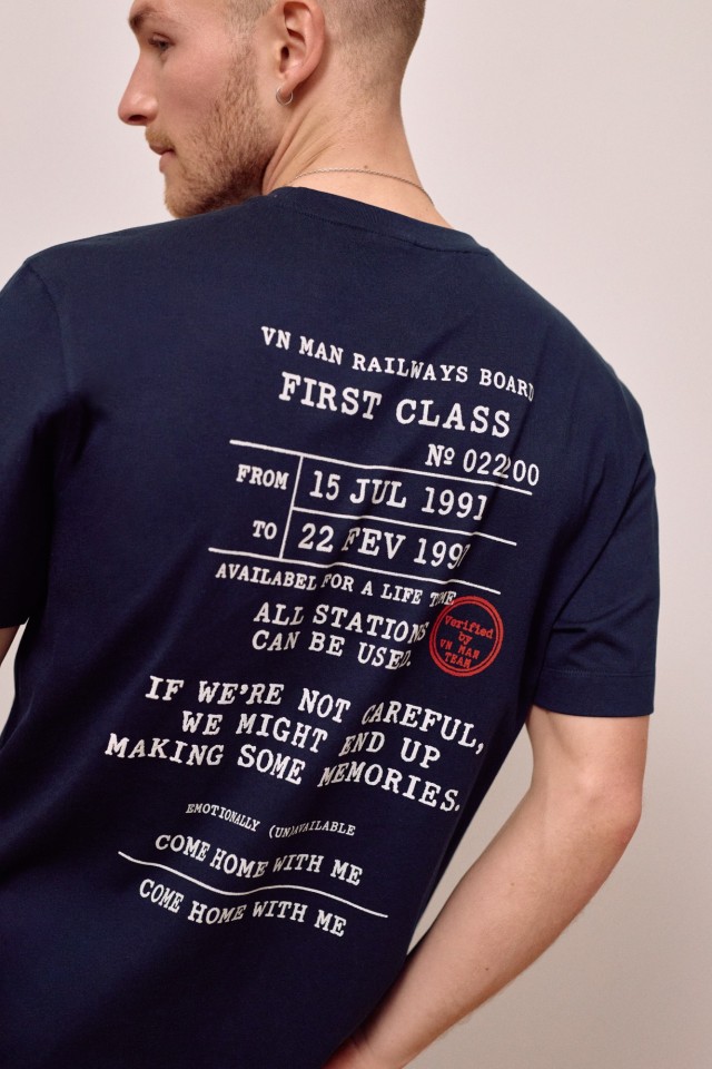 Dark Blue Minimalist T-shirt