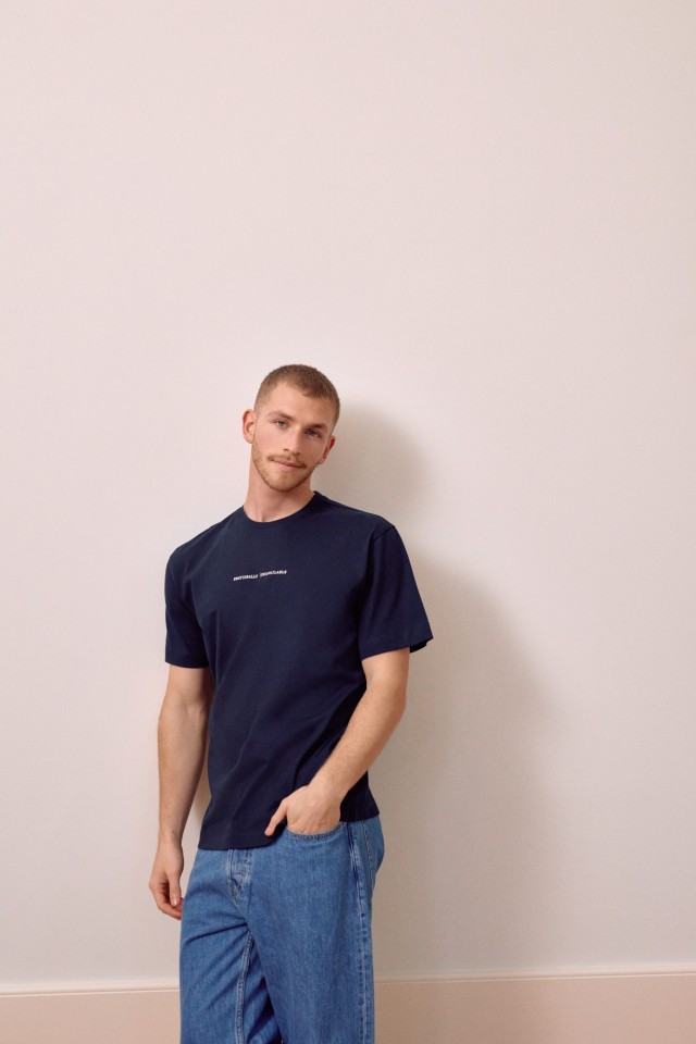Dark Blue Minimalist T-shirt