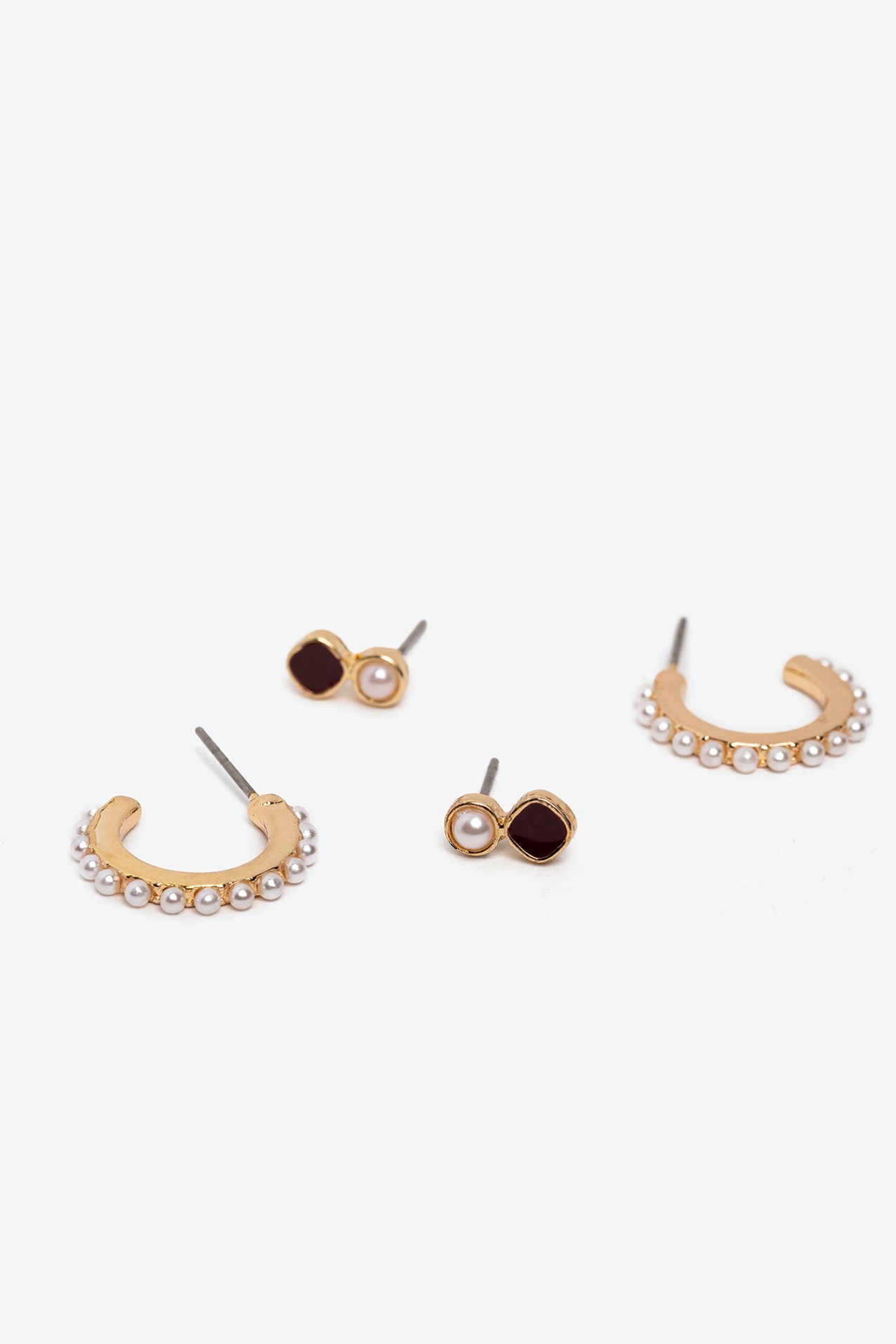 Gold-Tone Hoop Earring Set