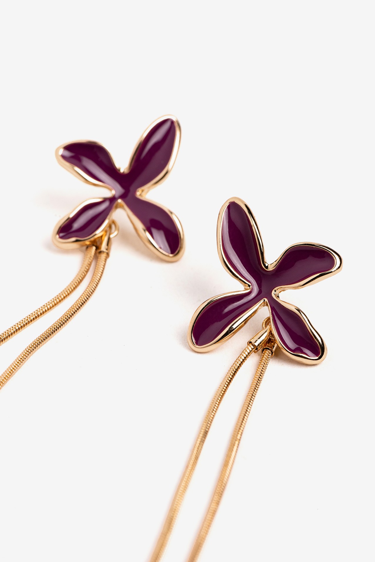 Pendientes flor dorados