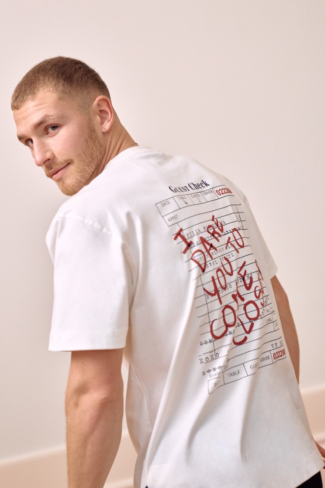 Beige Graphic Relaxed T-shirt