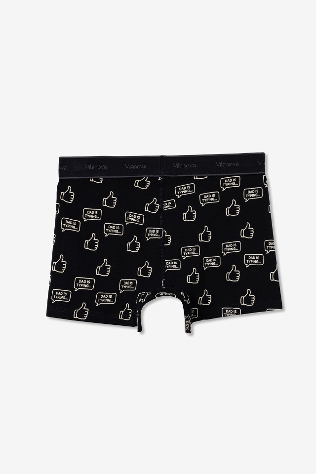 Navy Blue Boxers Thumbs Print Navy Blue Boxers Thumbs Print