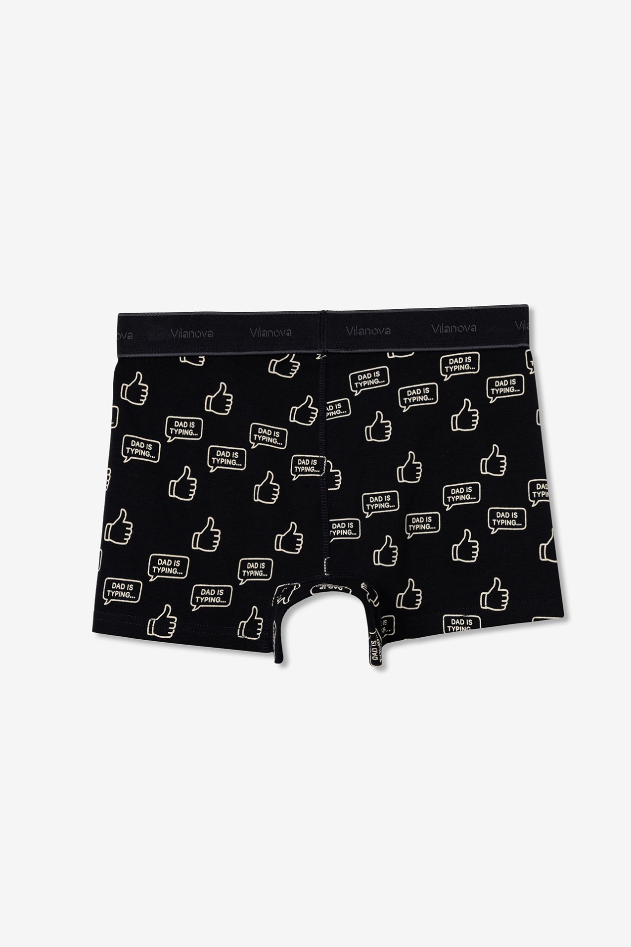 Navy Blue Boxers Thumbs Print