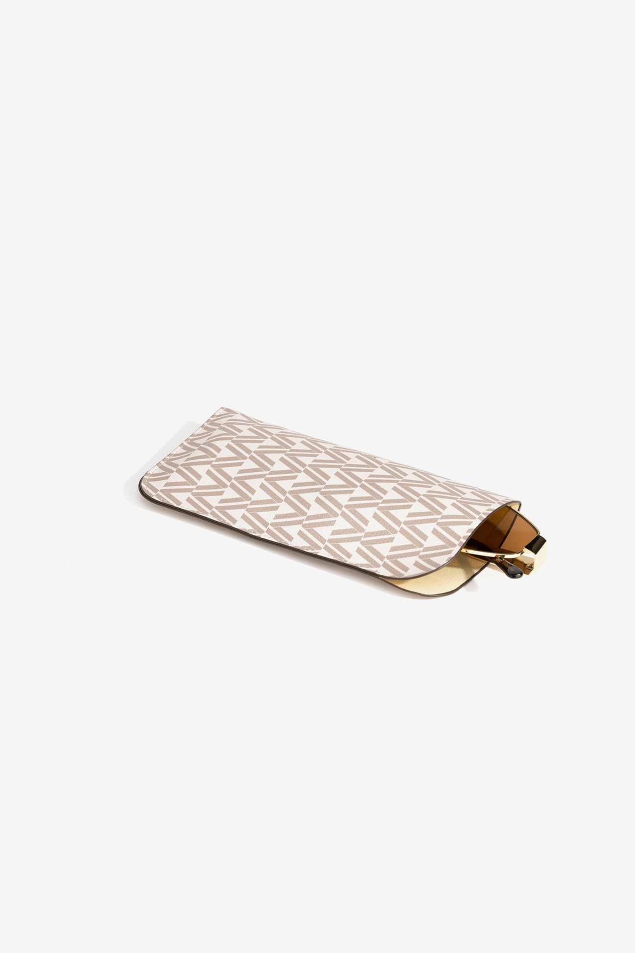 Gold Frame Geometric Sunglasses