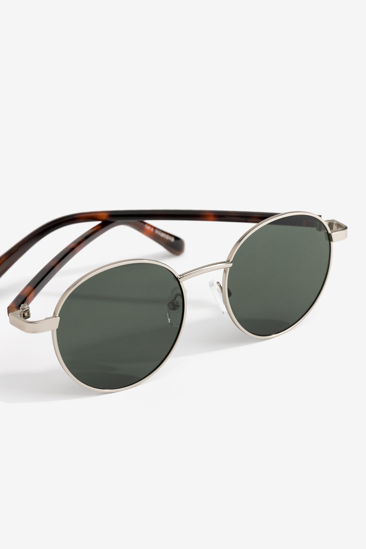 Silver Oval Sunglasses