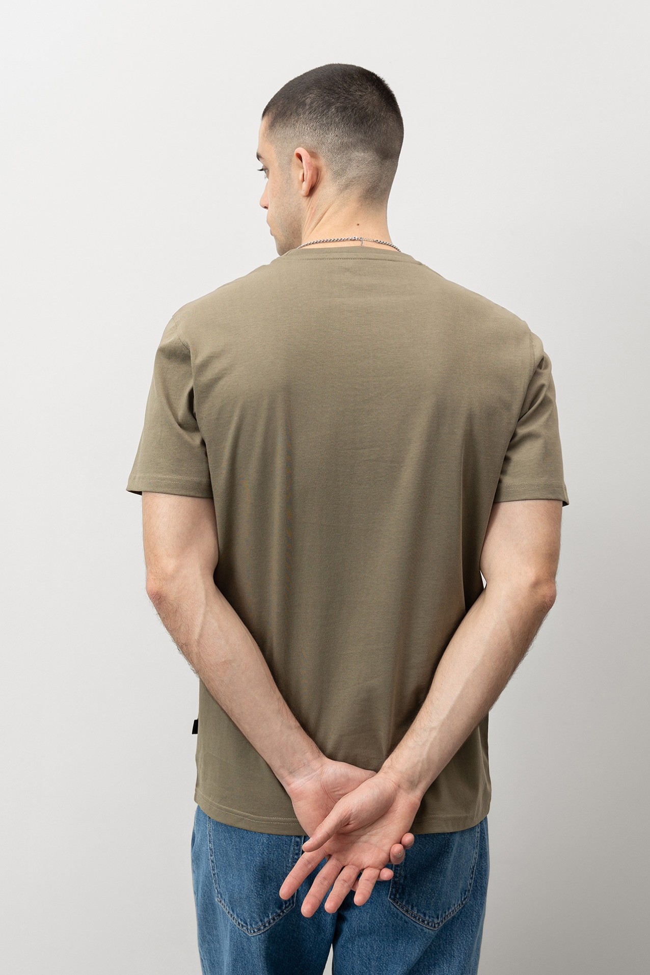 Green Regular Fit Graphic Tee - 71013546_842 - Vilanova