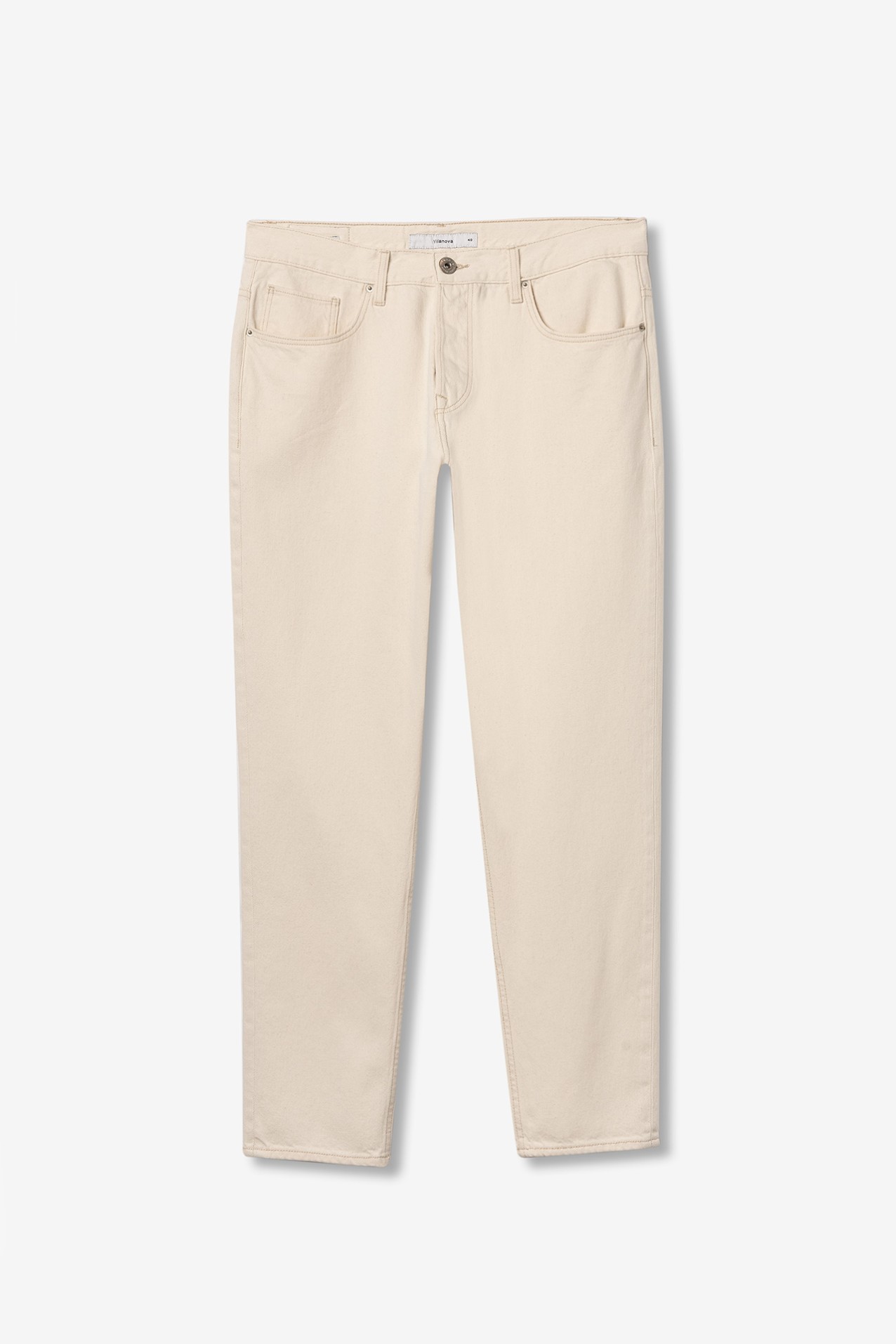 Pantalón loose blanco roto - 71013550_101 - Vilanova