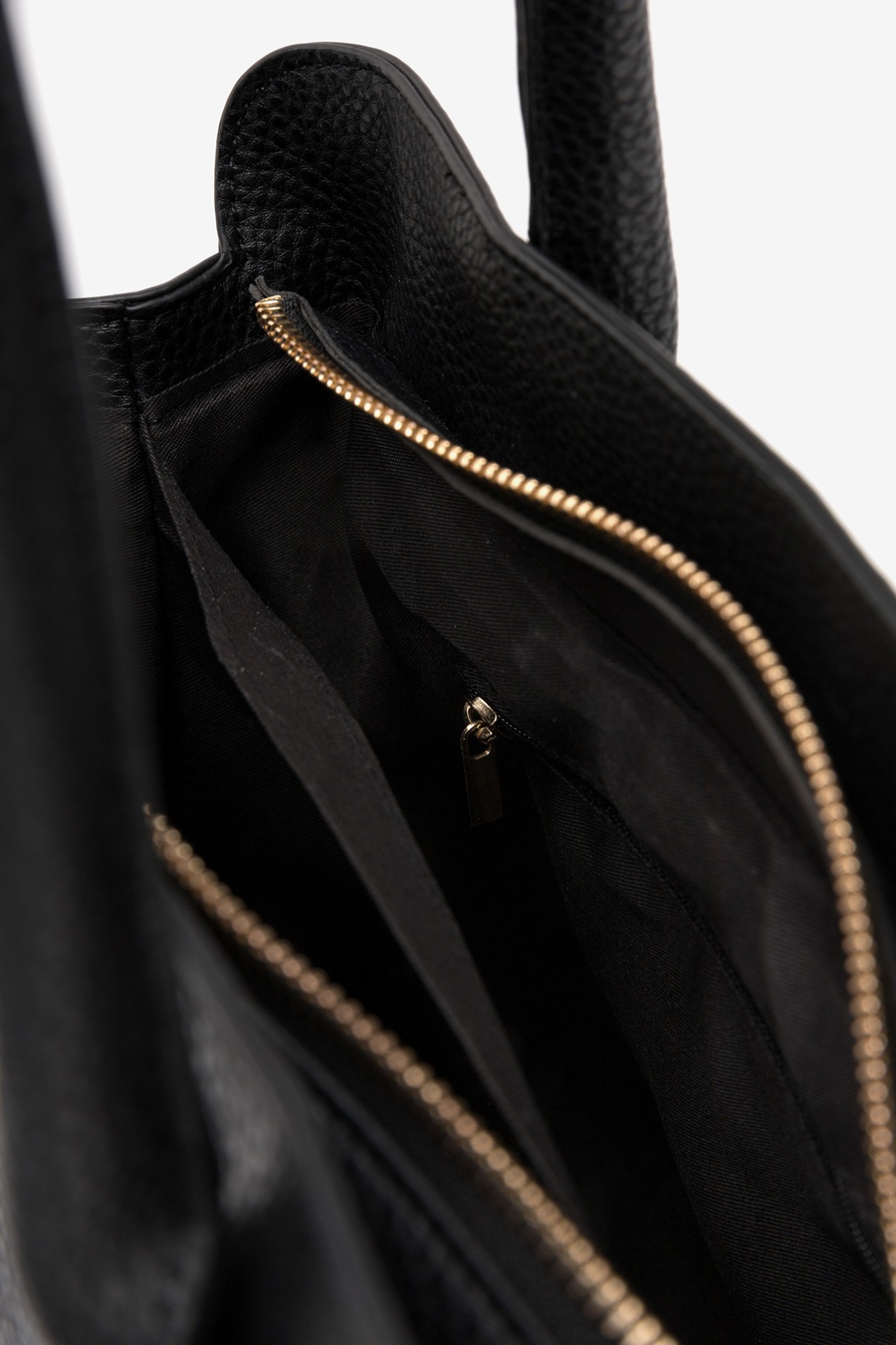 Black Minimalist Structured Bag