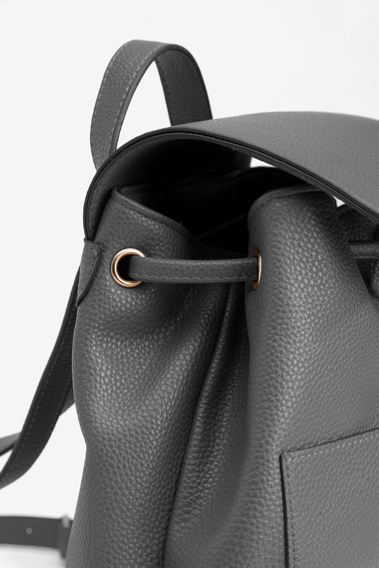 Black Backpack with Drawstrings