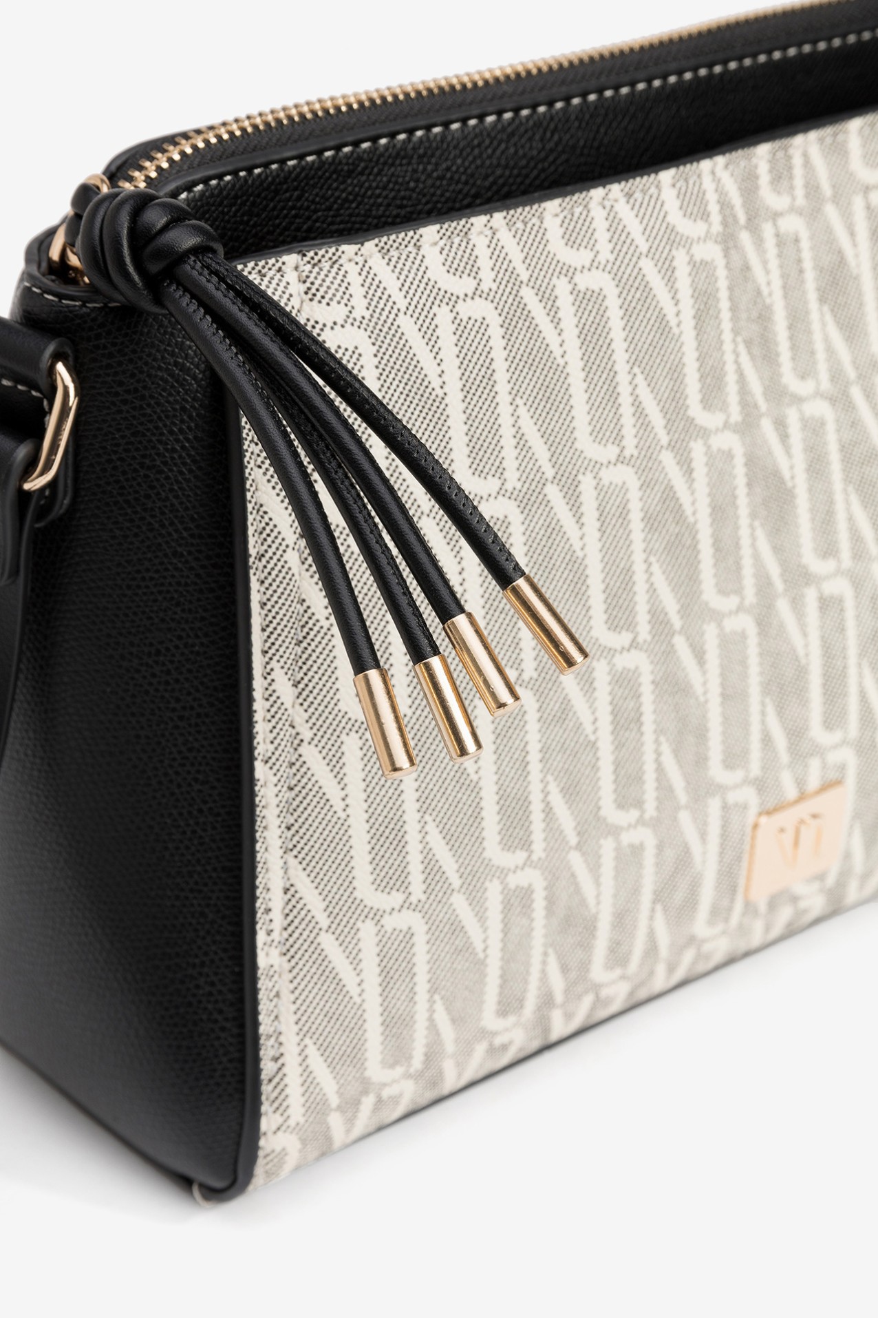 Beige Geometric Pattern Wallet