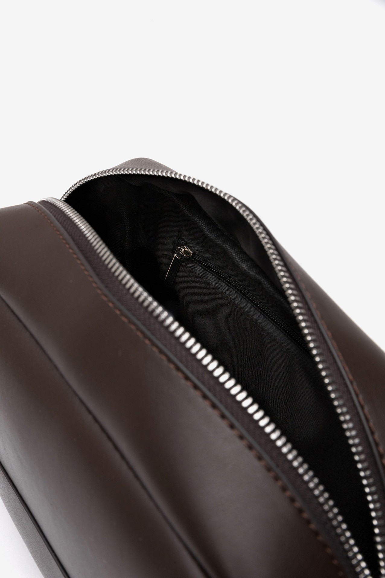 Dark Brown Minimalist Coin Pouch