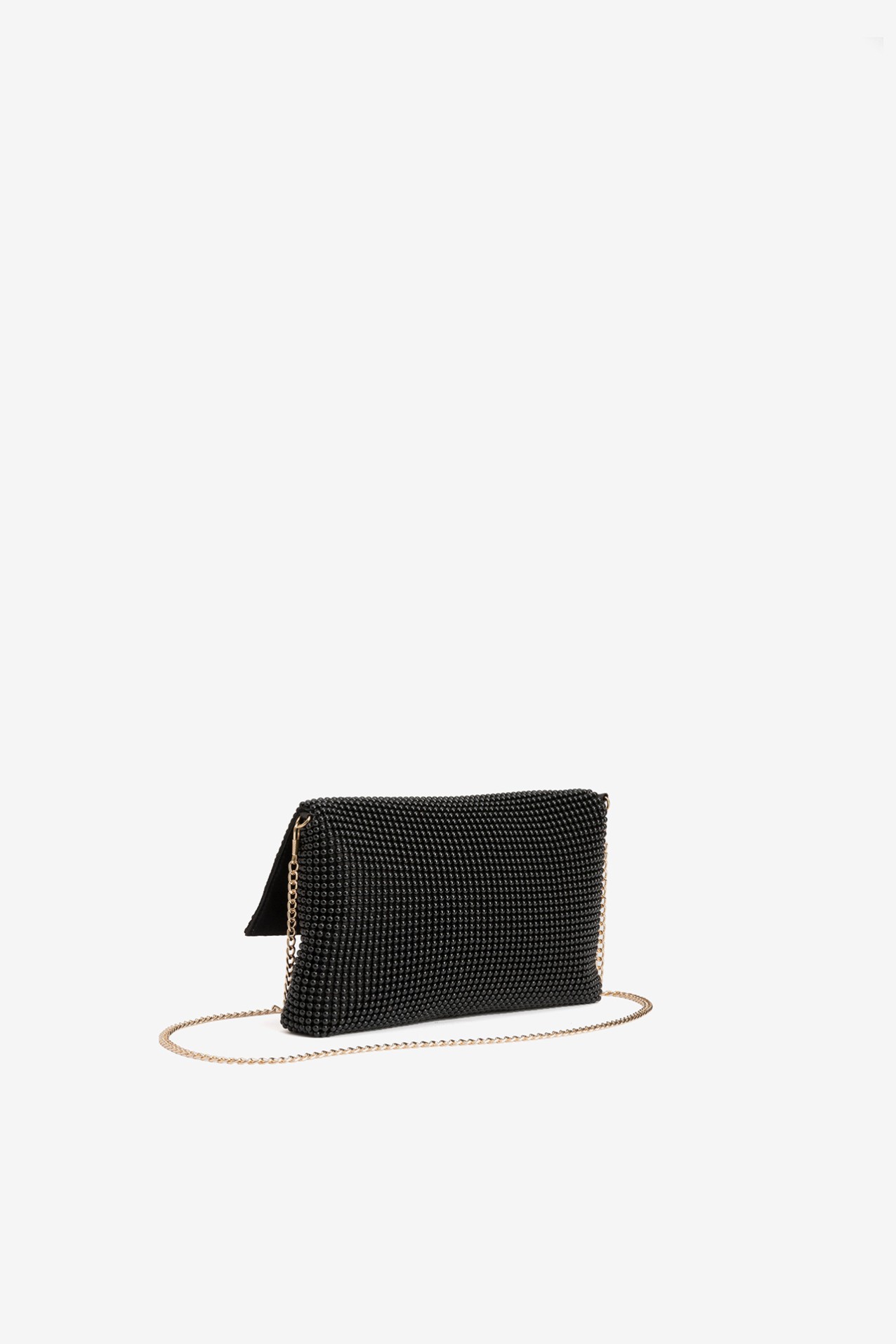 Black Shiny Party Clutch