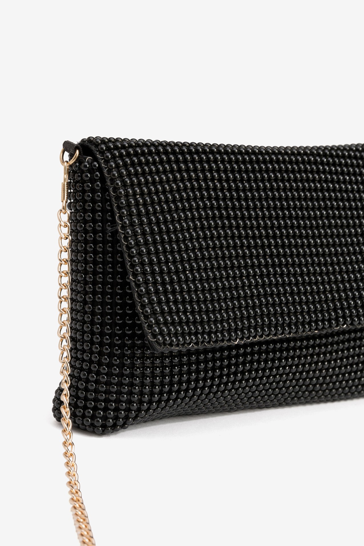 Black Shiny Party Clutch