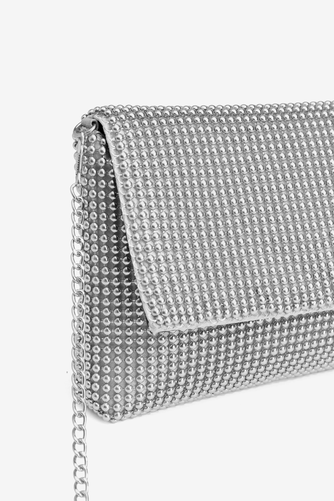 Silver Party Night Clutch
