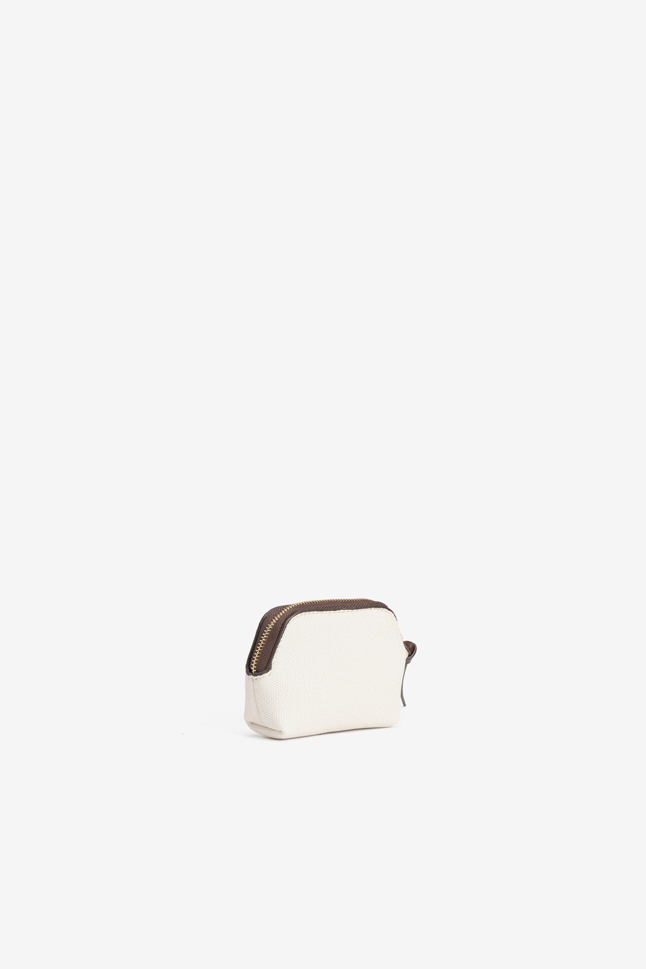 Porta-moedas tom castanho minimal