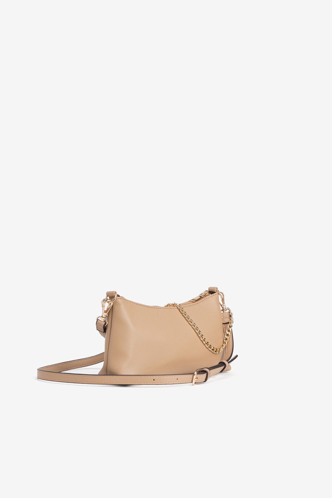 Beige Crossbody Wallet Bag
