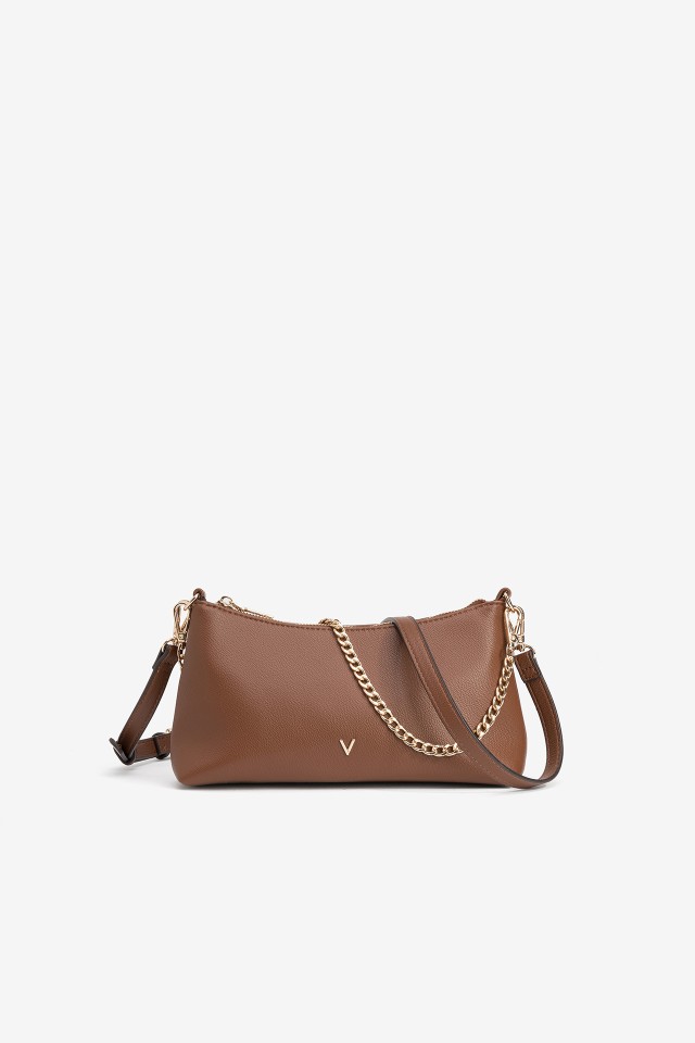 Brown Minimal Crossbody Wallet