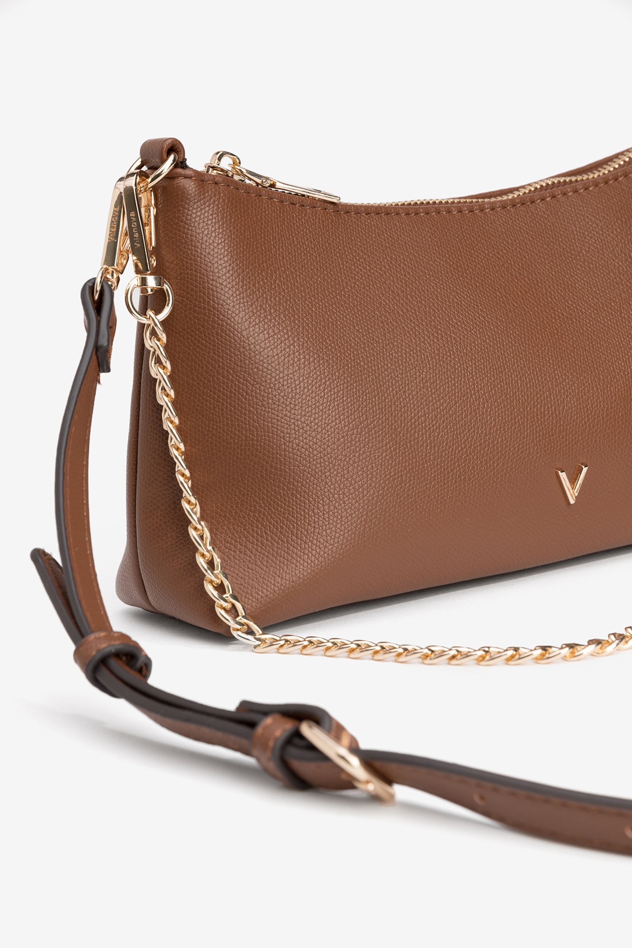 Brown Minimal Crossbody Wallet