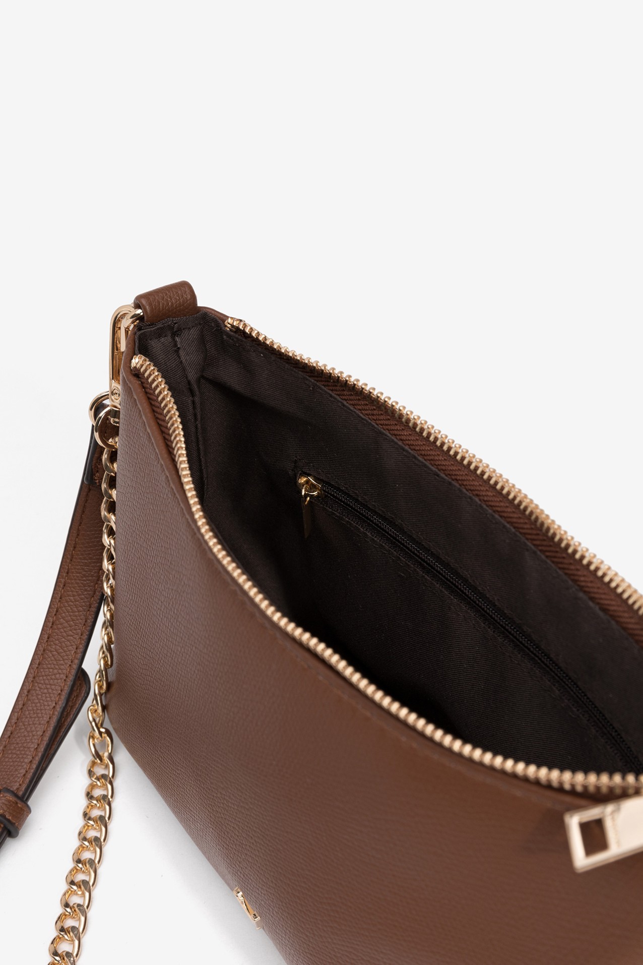 Brown Minimal Crossbody Wallet