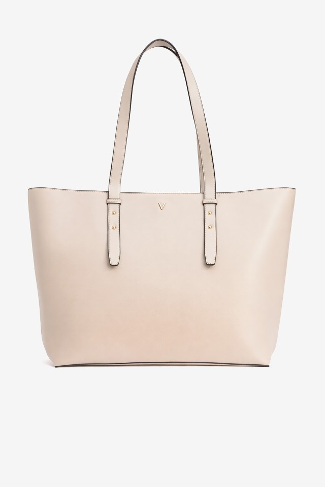 Minimalist beige tote bag