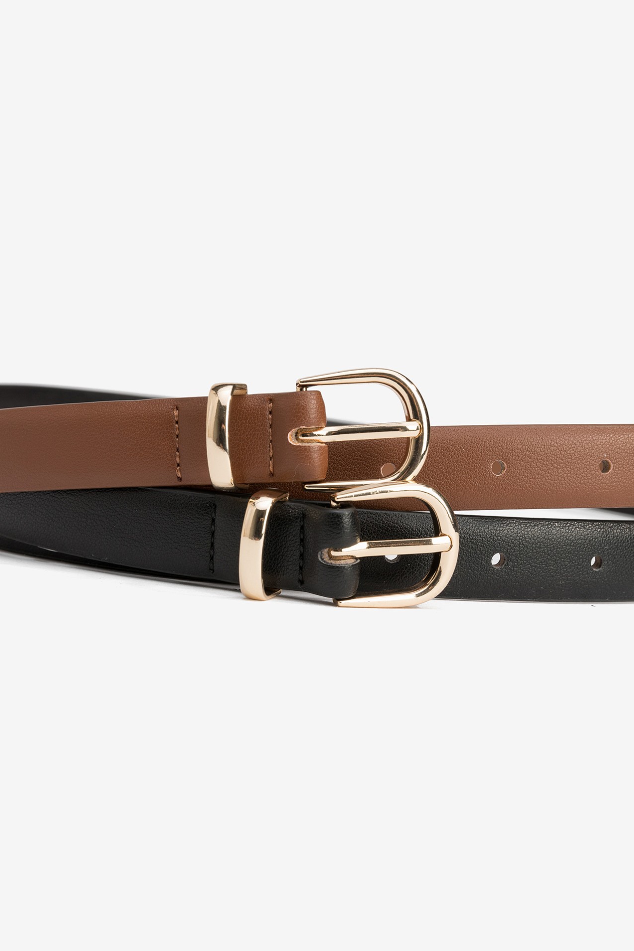 Black Slim Chic Belt