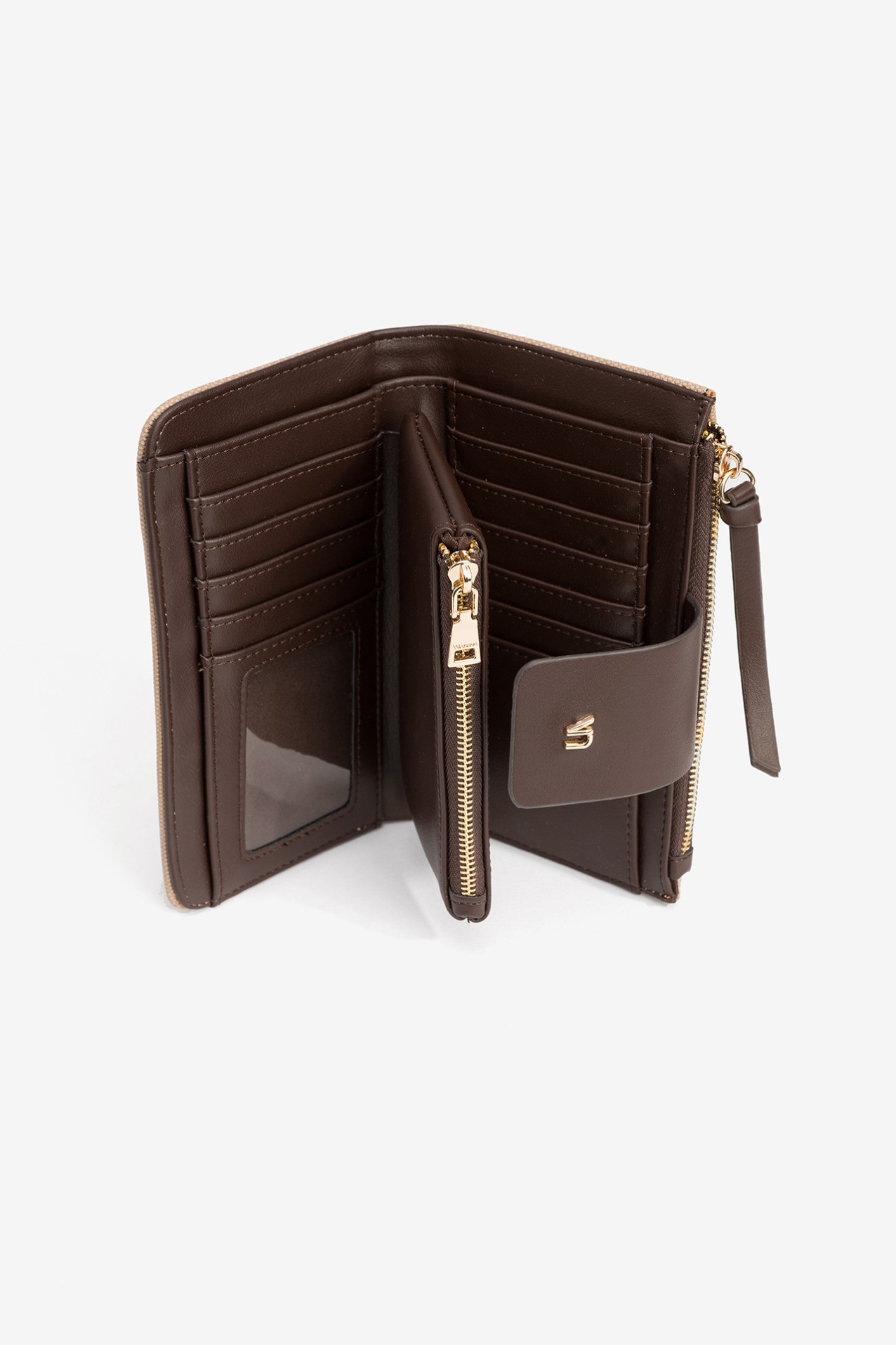 Beige and Brown Wallet