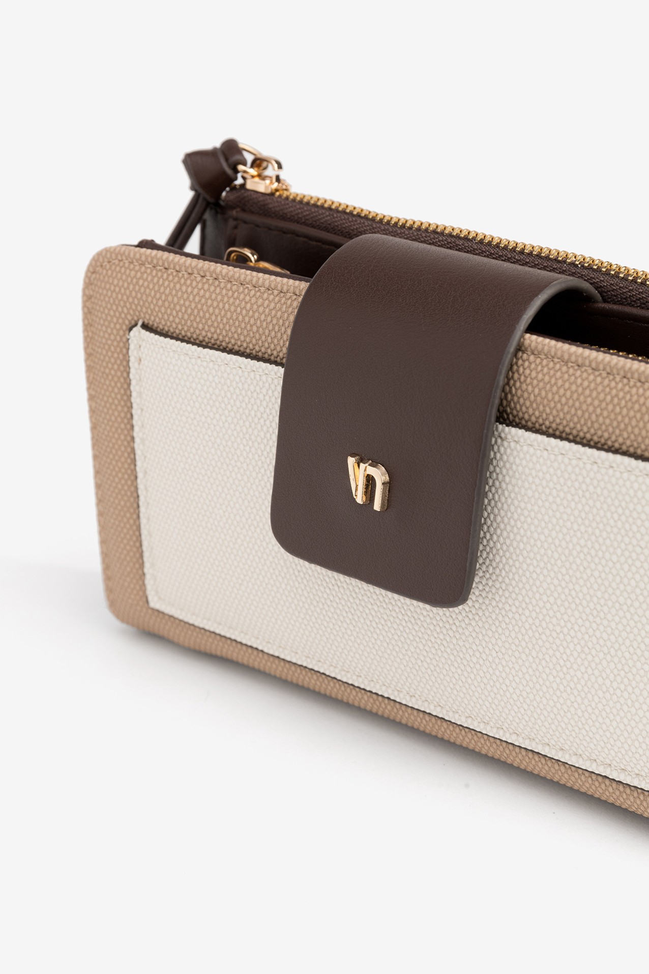 Beige and Brown Wallet