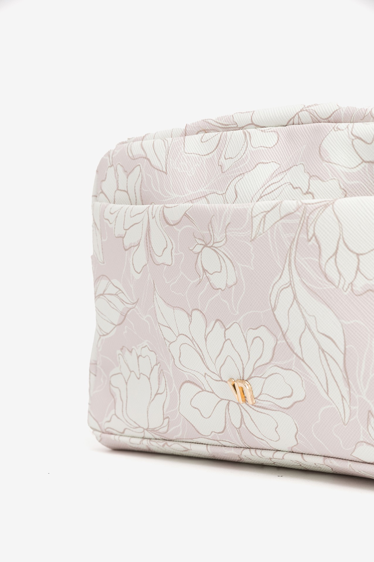 Bolsa para cosm�ticos com flores