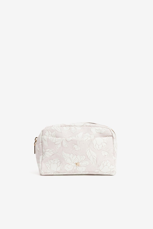 Cosmetic bag with flowers 