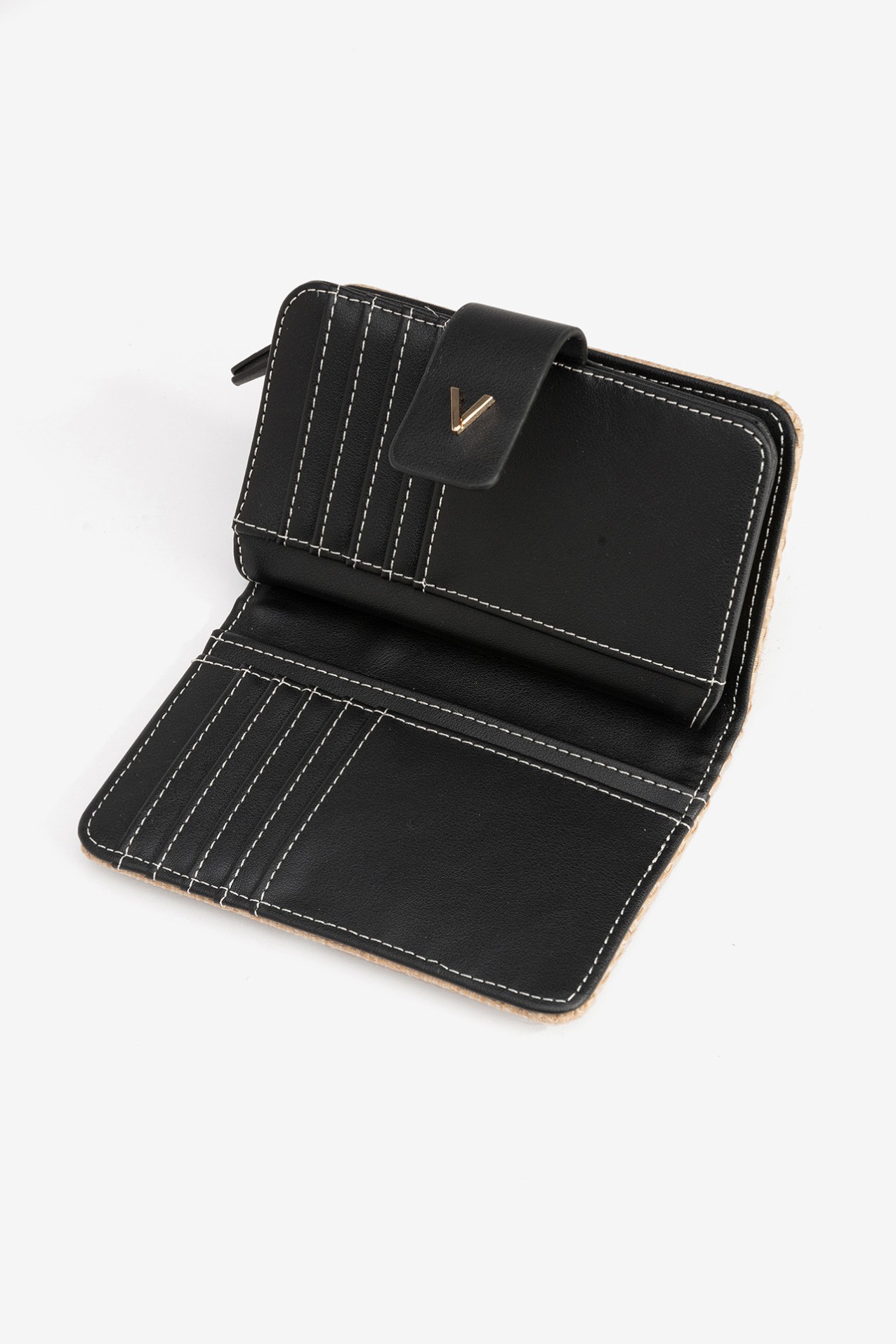 Porta-moedas bege-claro elegante
